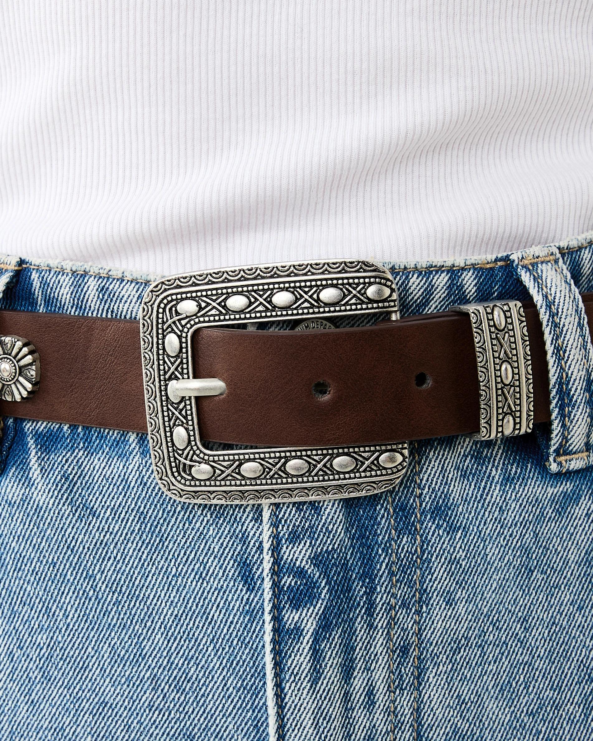 4 Western Stud Belt Deep Fudge, 4 of 5
