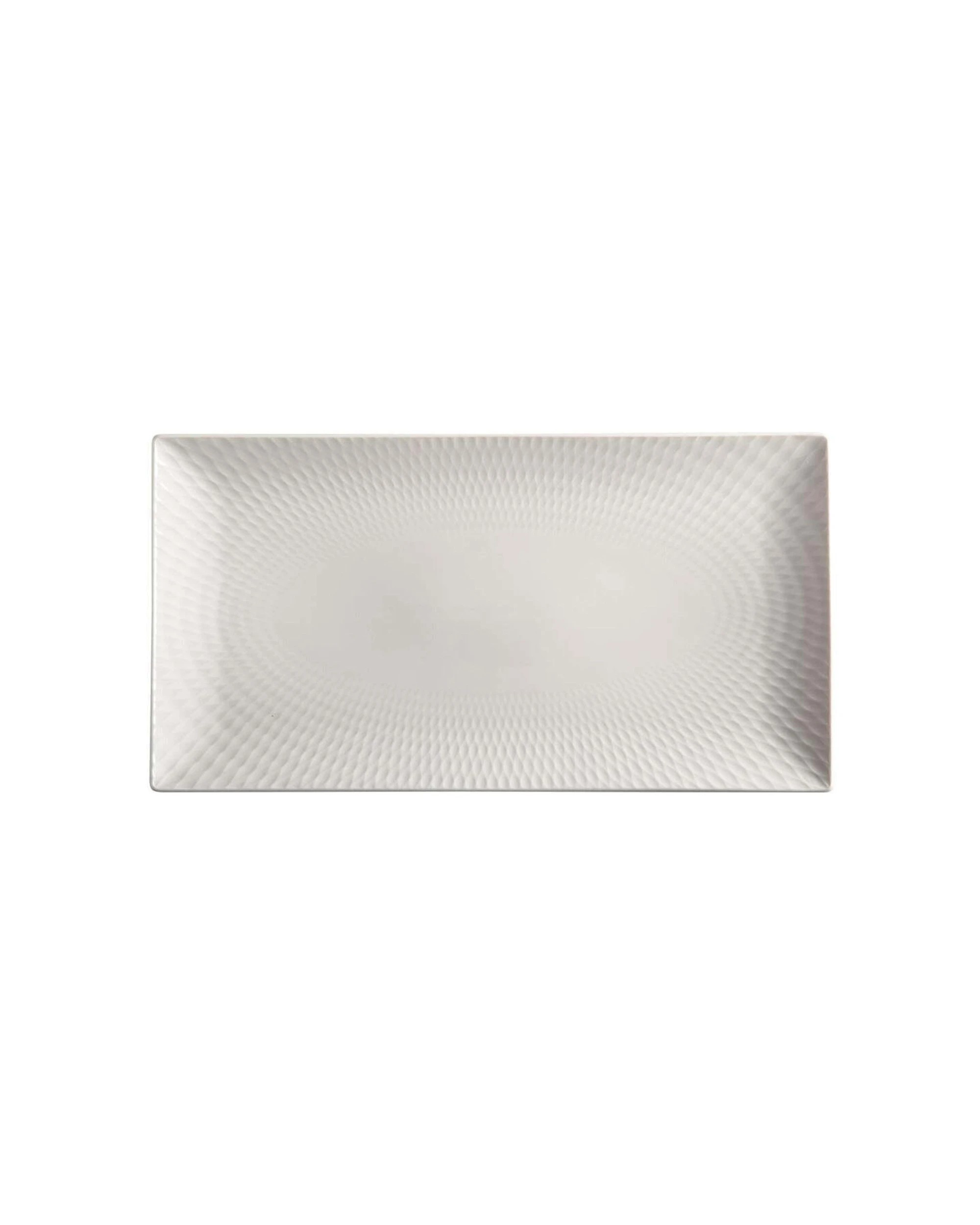 1 Maxwell & Williams Basics Diamonds Rectangular Platter 35x19cm Porcelain
 - White, 1 of 2