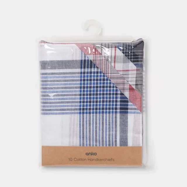 2 10 Pack Handkerchiefs - Assorted, 2 of 8