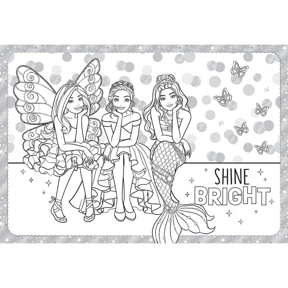 2 Scholastic Colouring Sticker Book Barbie, 2 of 5