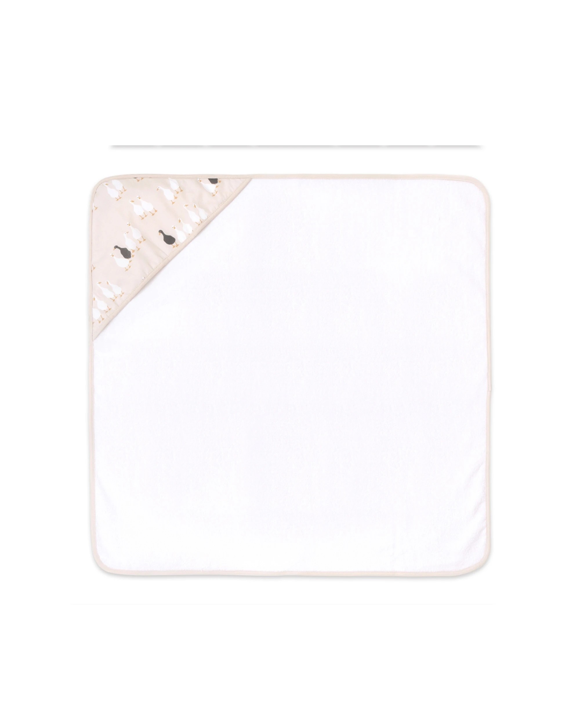 2 Little Haven Cotton Hooded Goose Soft Baby Towel 100 Percent Cotton Terry - White, 2 of 3
