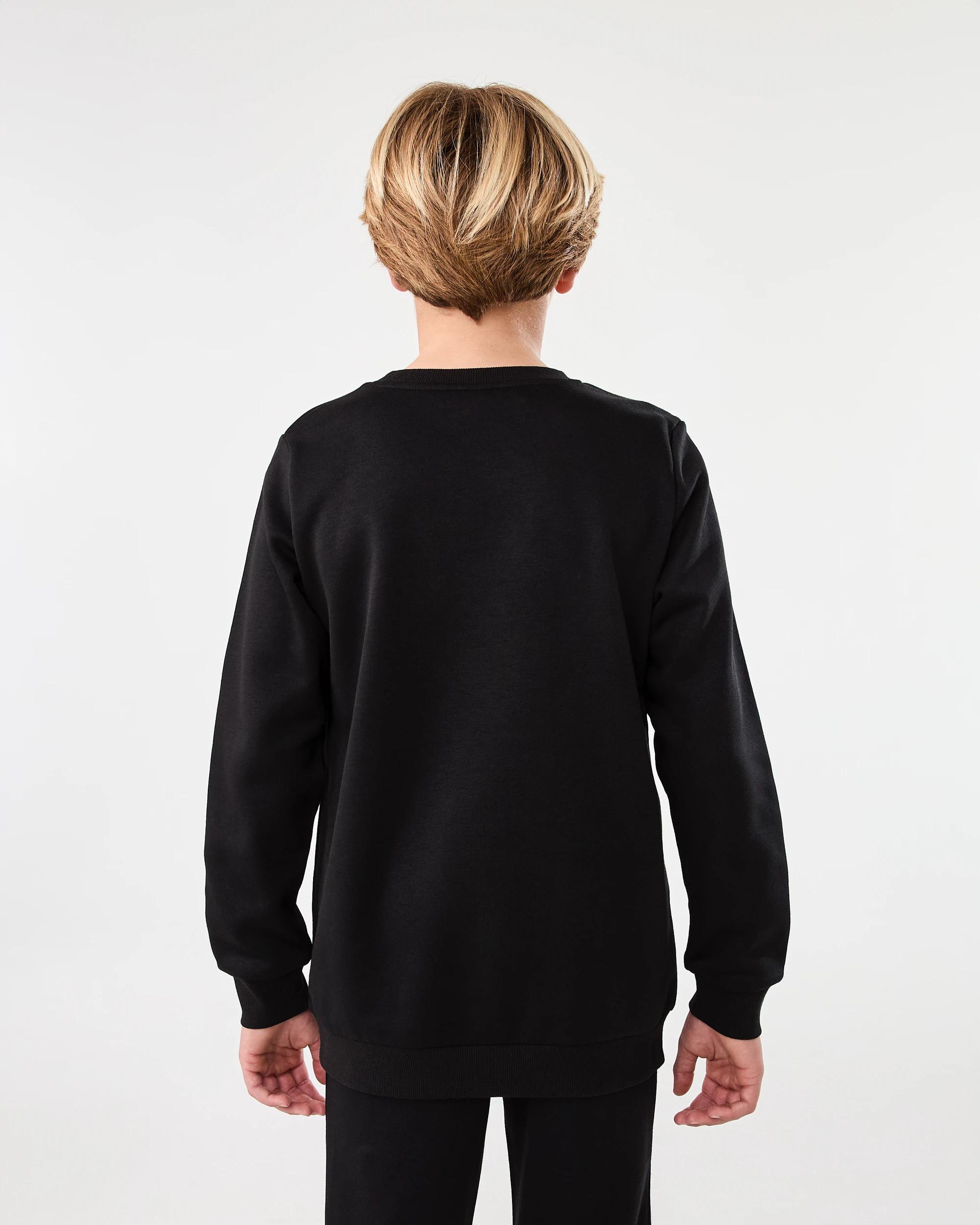 2 Basic Crew Sweatshirt Black, 2 of 7