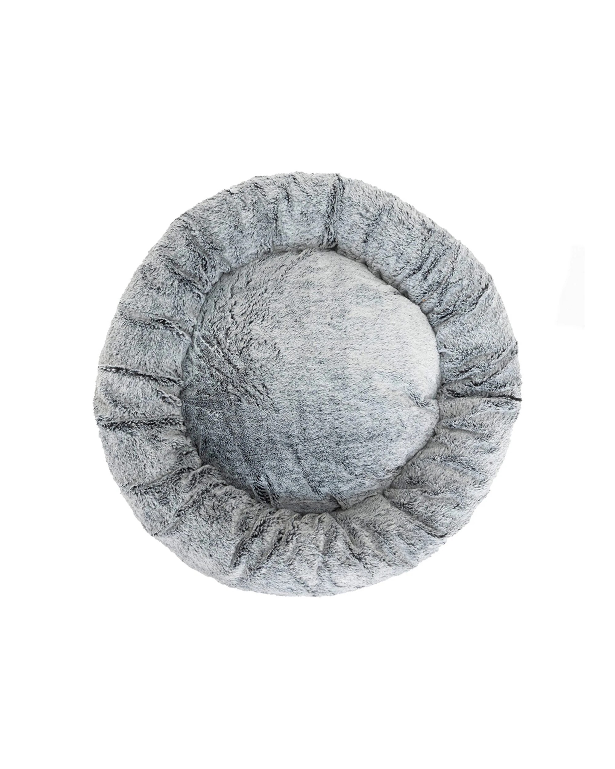 2 SUPERIOR PET GOODS Harley Dog Bed Medium Vegan Pet Bed Reversible Washable - Grey, 2 of 6