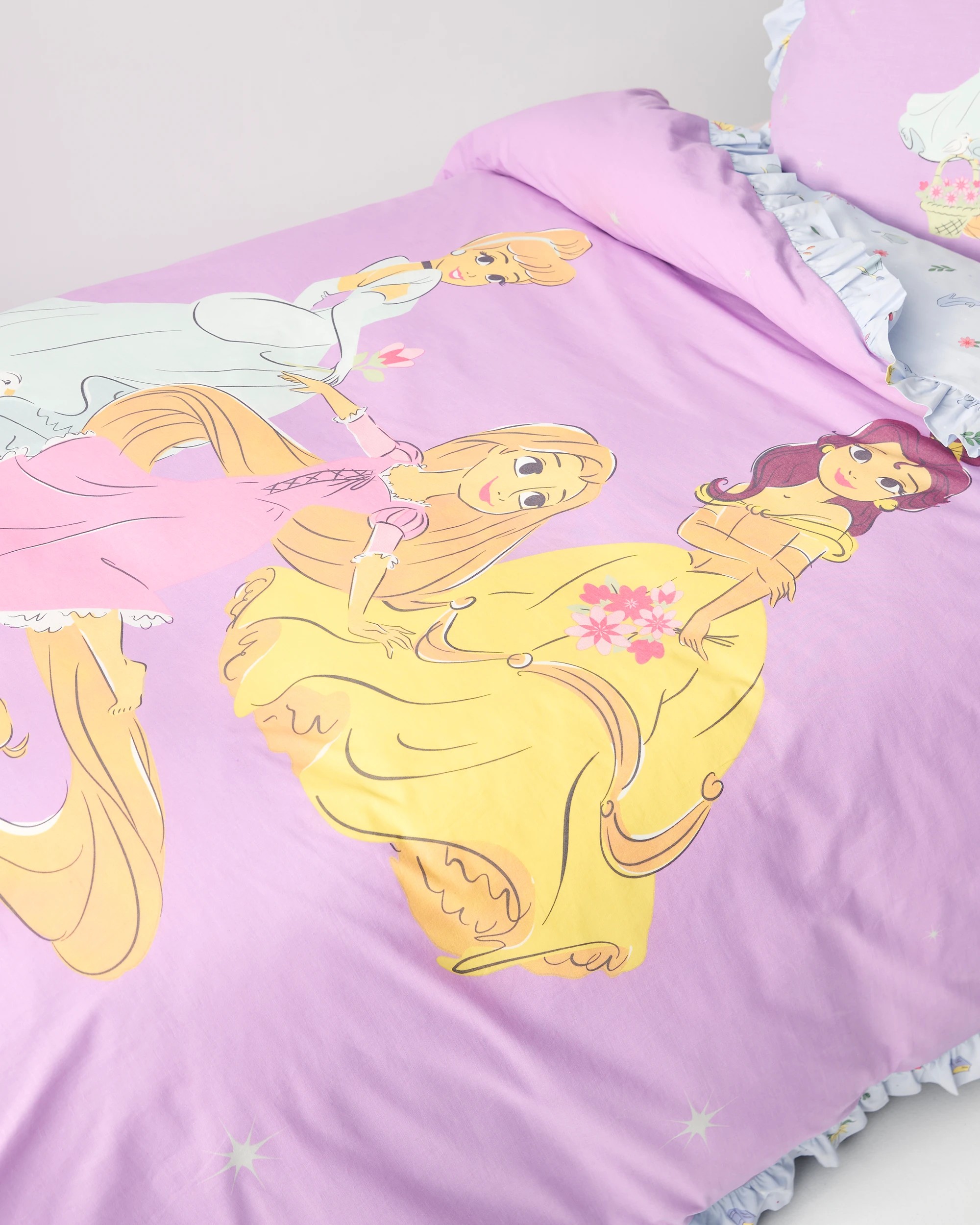 10 Target Disney Princesses Reversible Cotton Quilt Cover Set - Double Bed - Purple, 10 of 10