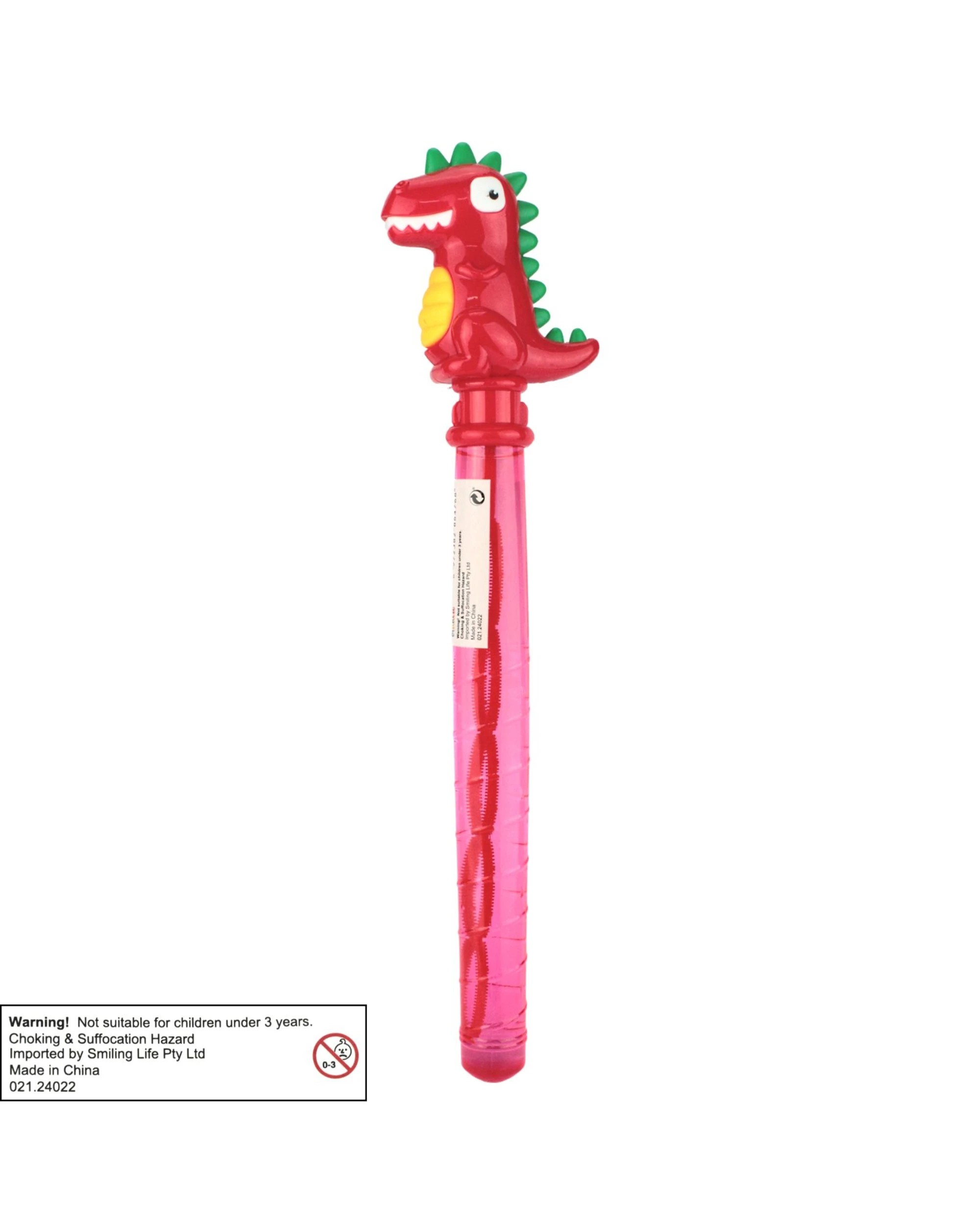 4 Partyrama 37cm Dinosaur Bubble Wand Assorted, 4 of 4