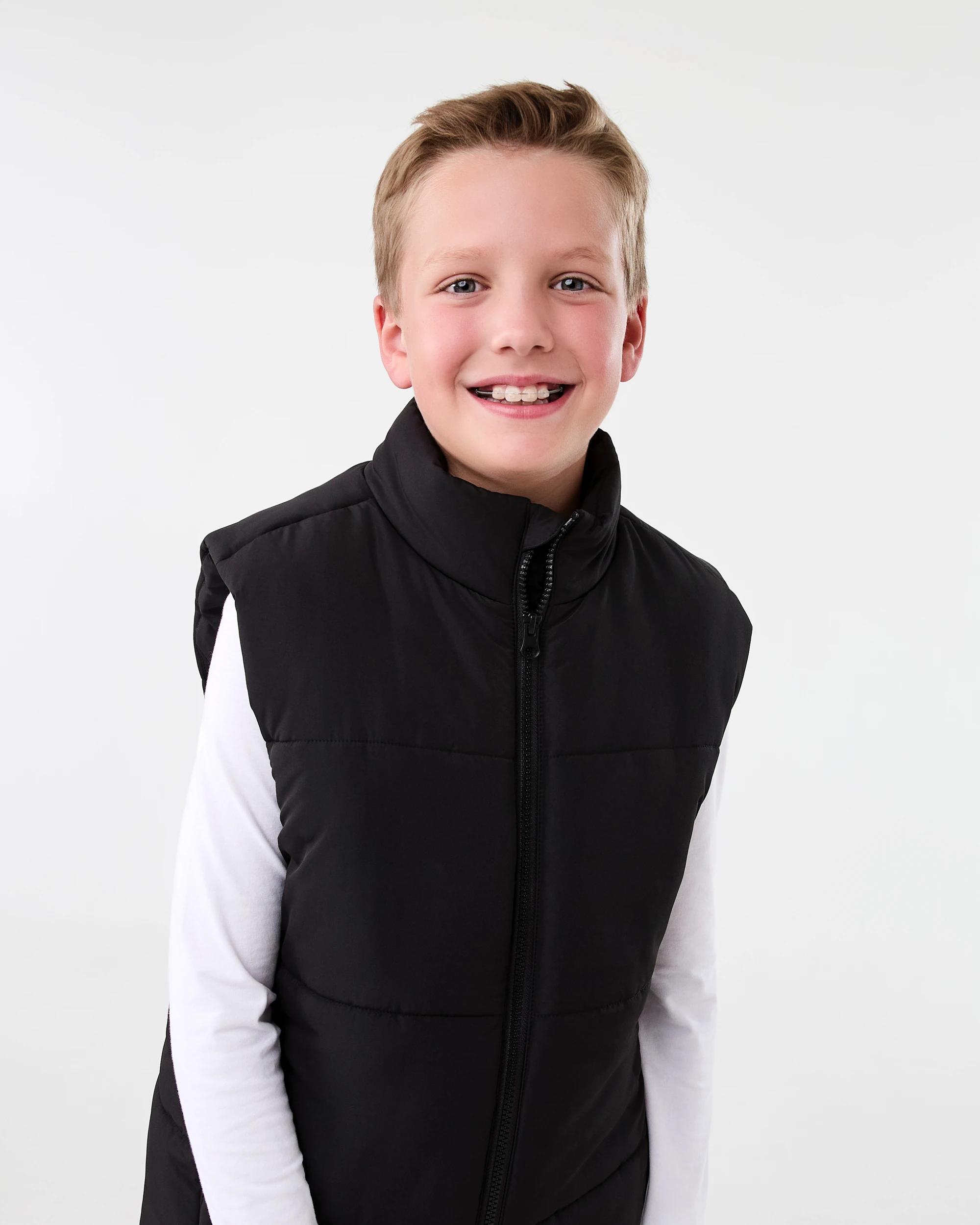 4 Basic Puffer Vest Black, 4 of 8