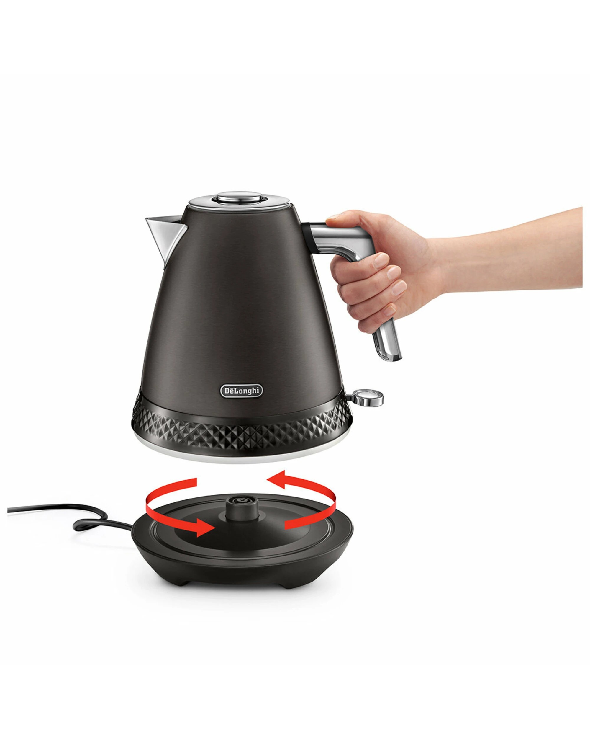 2 De'Longhi Diadema Kettle Onyx Black, 2 of 5