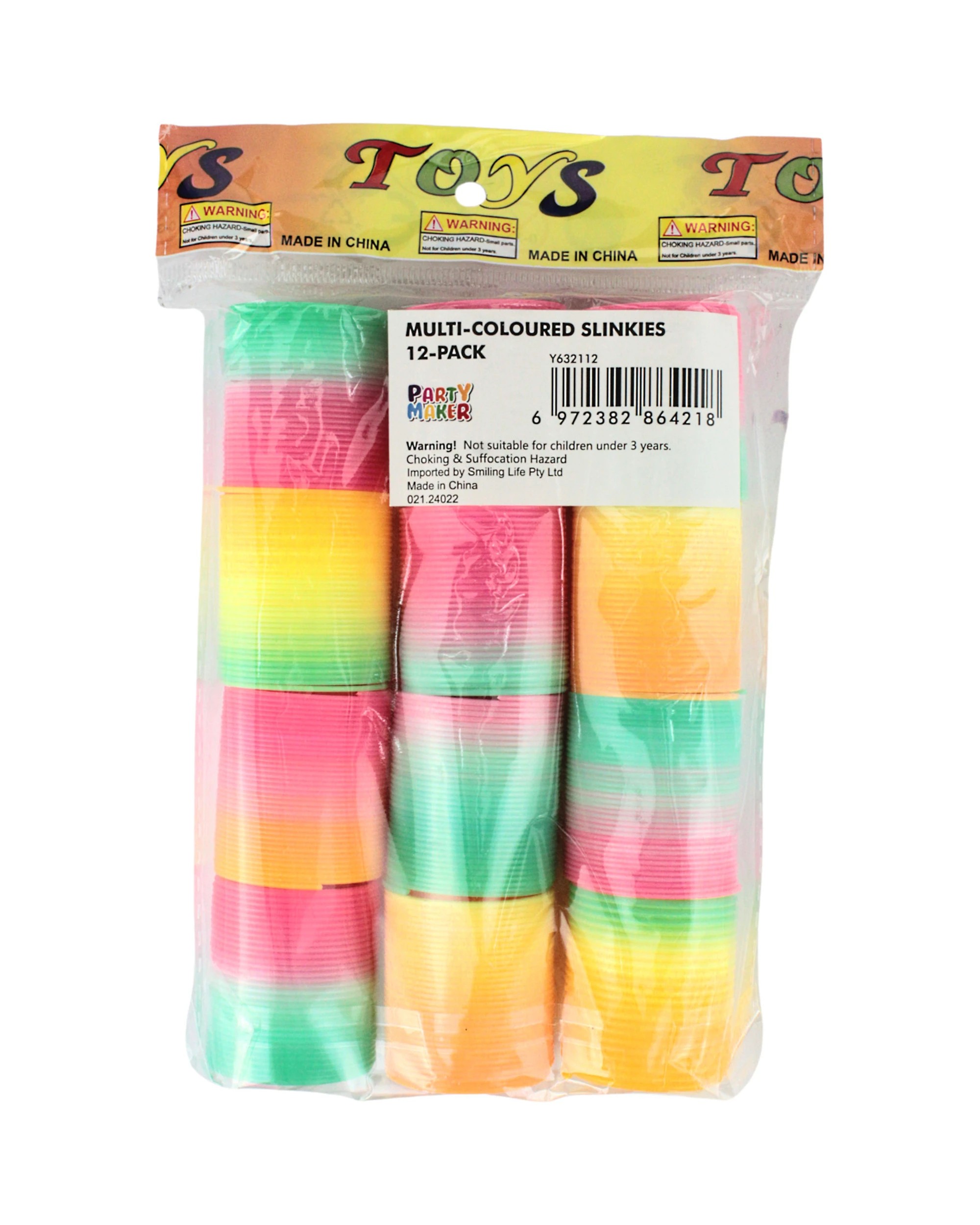 3 Partyrama Ombre Slinky Springs Pack of 12, 3 of 3