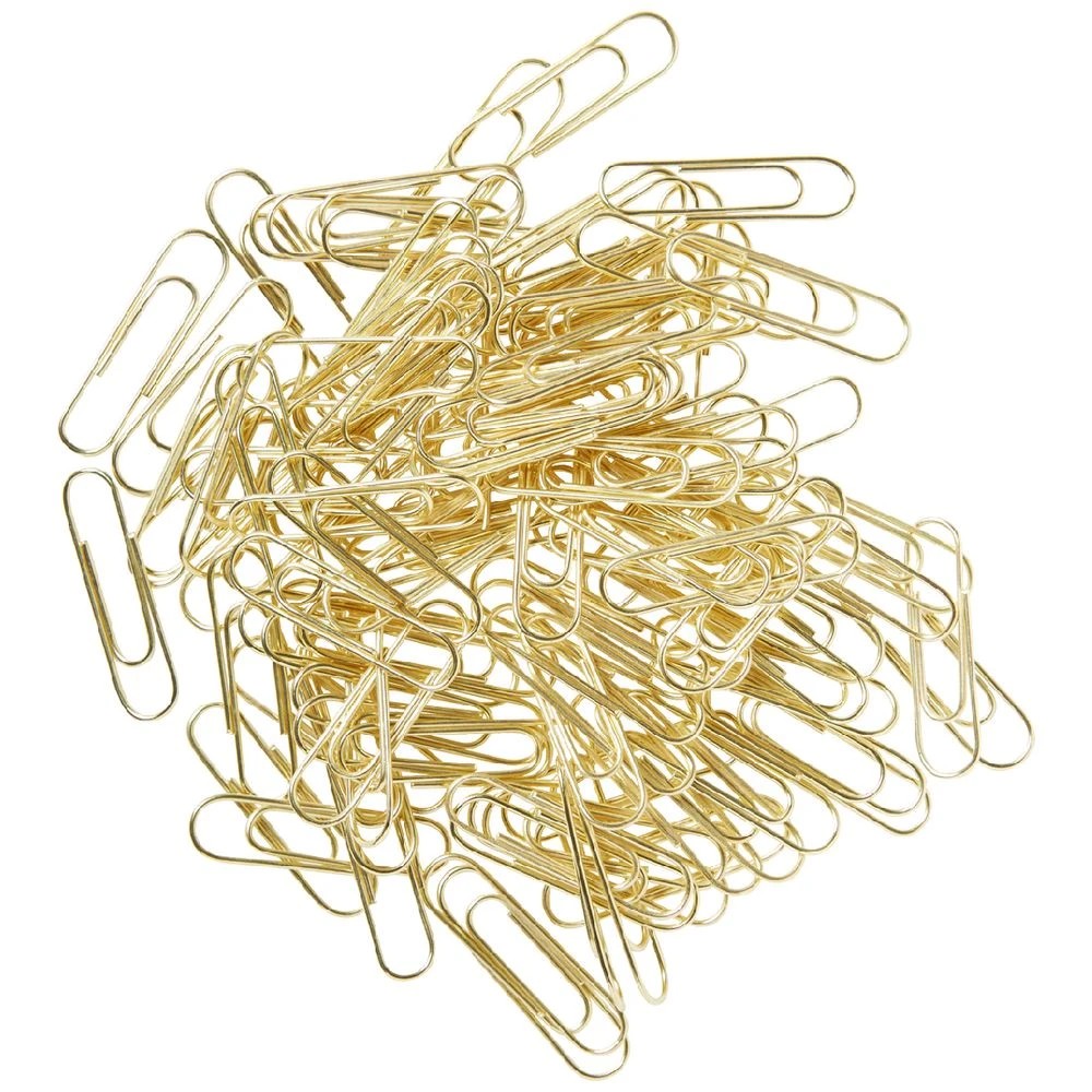 2 J.Burrows 33mm Paper Clips Gold 150 Pack, 2 of 3