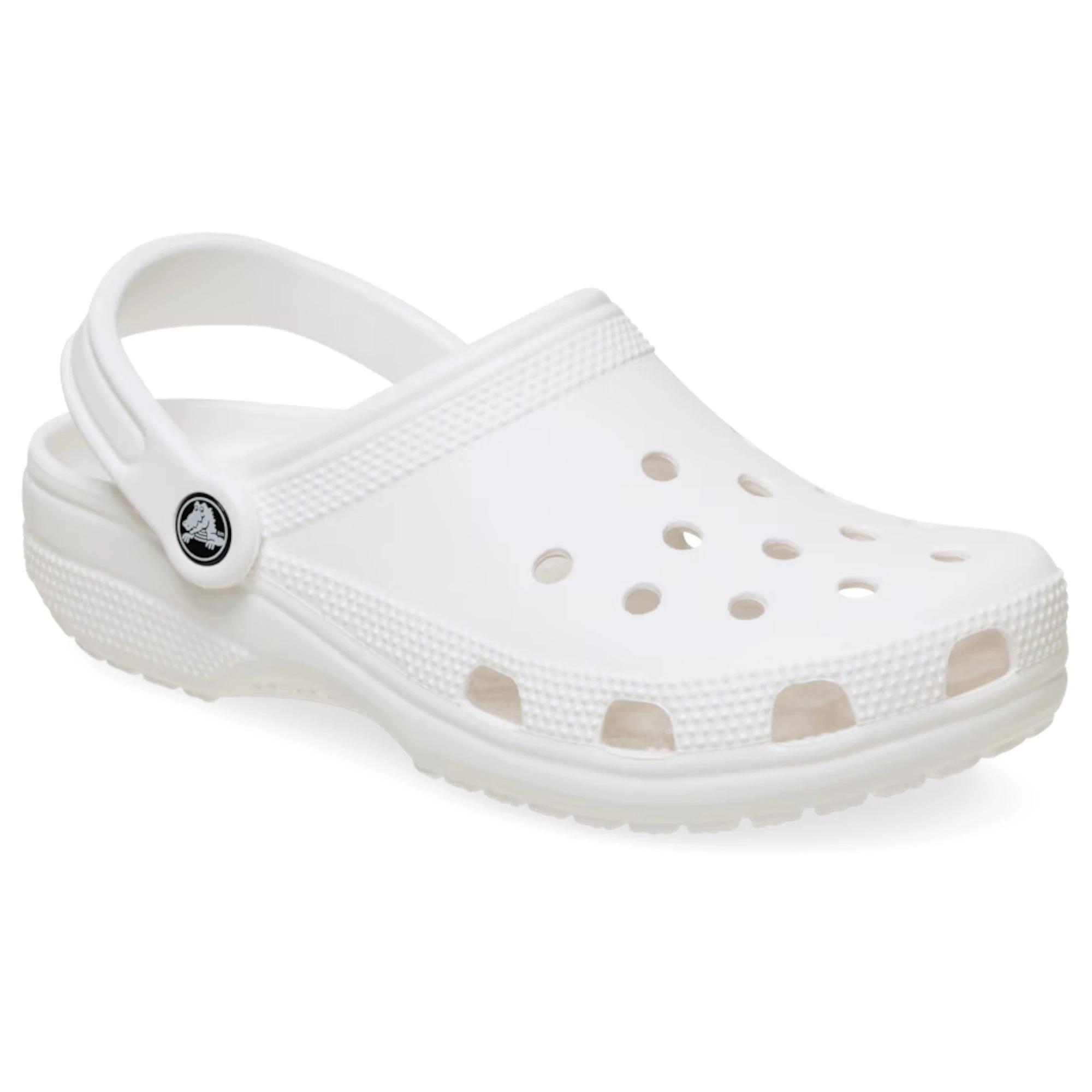 2 Crocs Unisex Classic Clog Sandals WHITE, 2 of 6