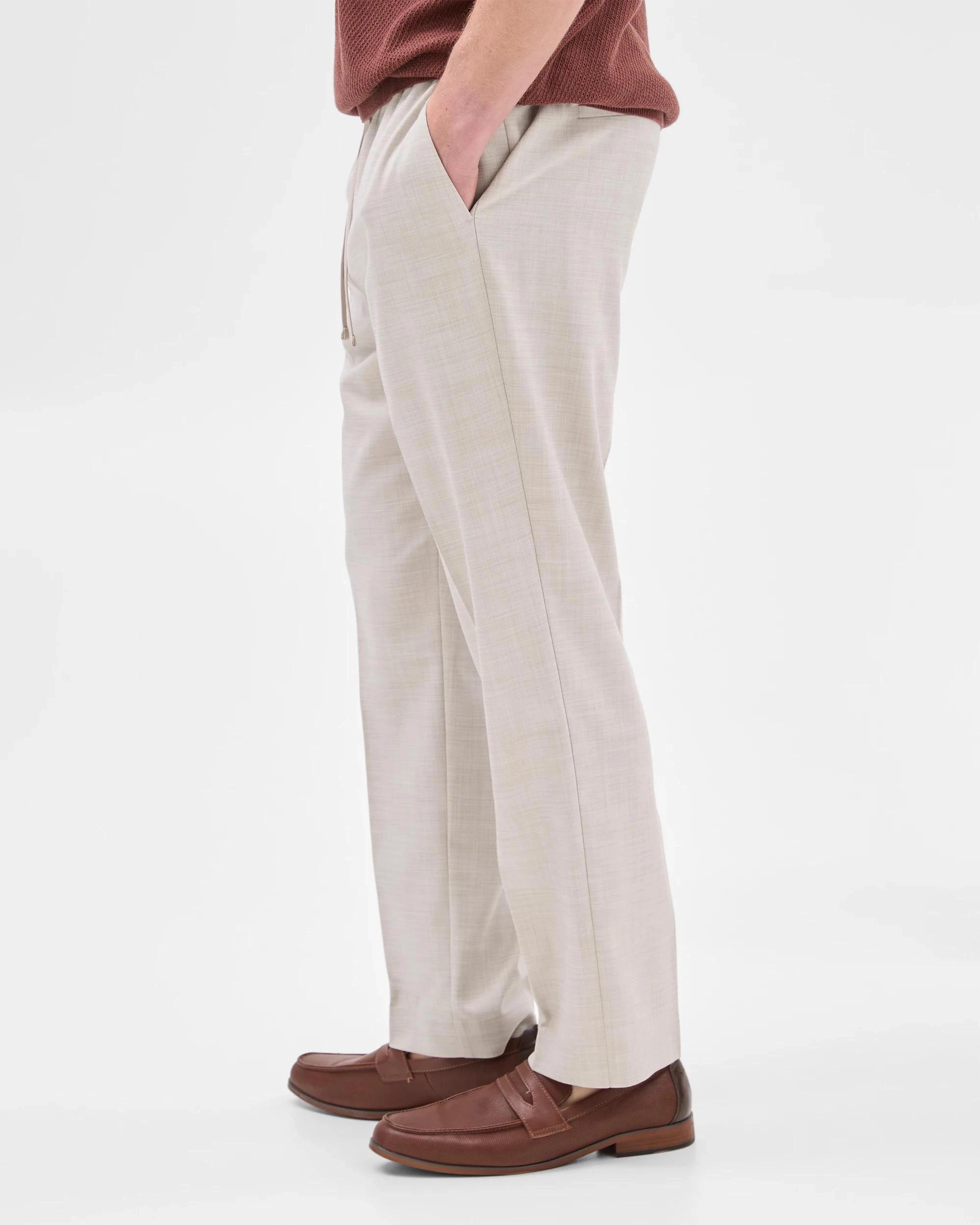 3 Elasticated Waist Pants - Preview ECRU MARLE, 3 of 10