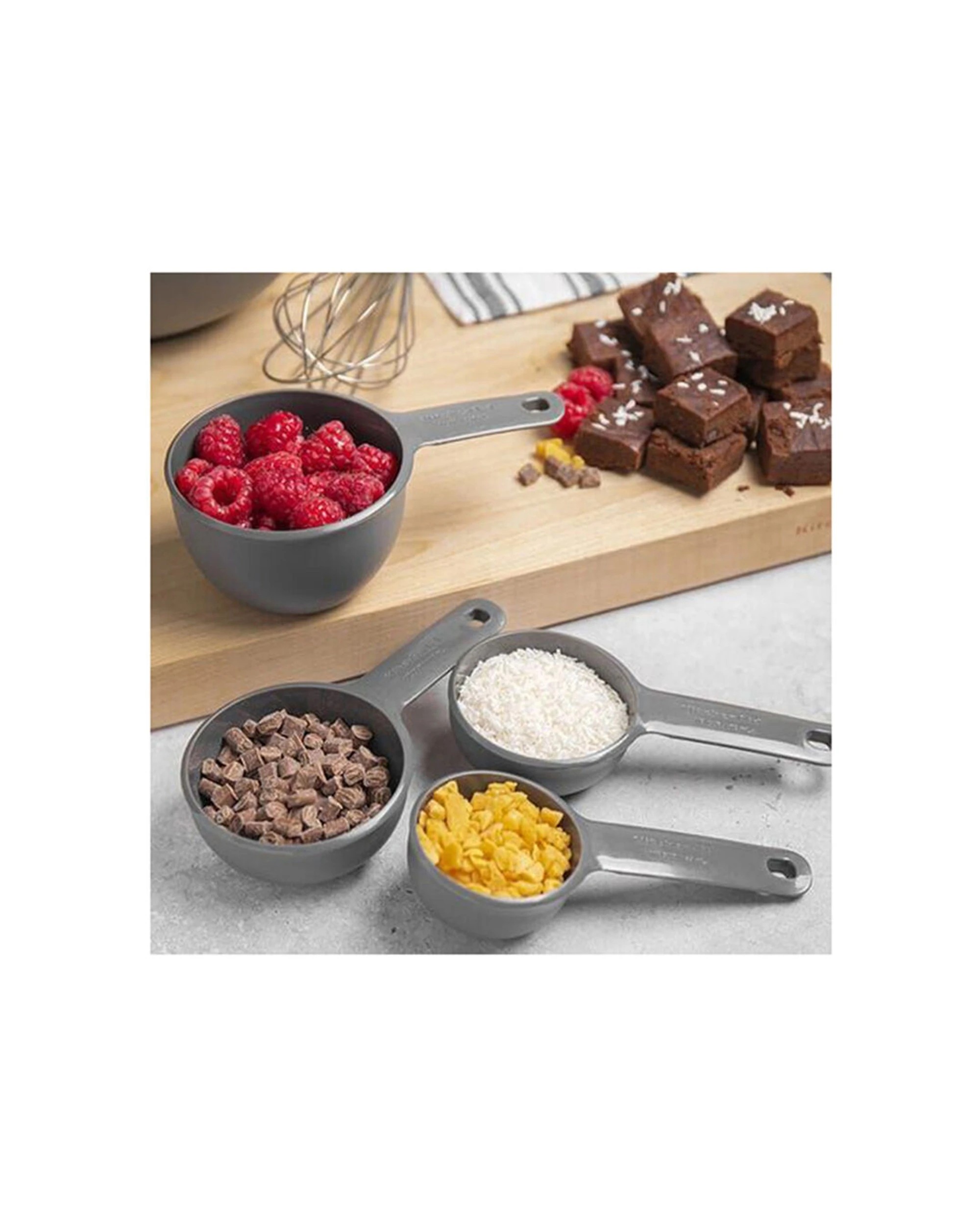 6 KitchenAid 2x 4pc Measuring Cups Cooking Utensil Kitchen Tool - Grey, 6 of 6