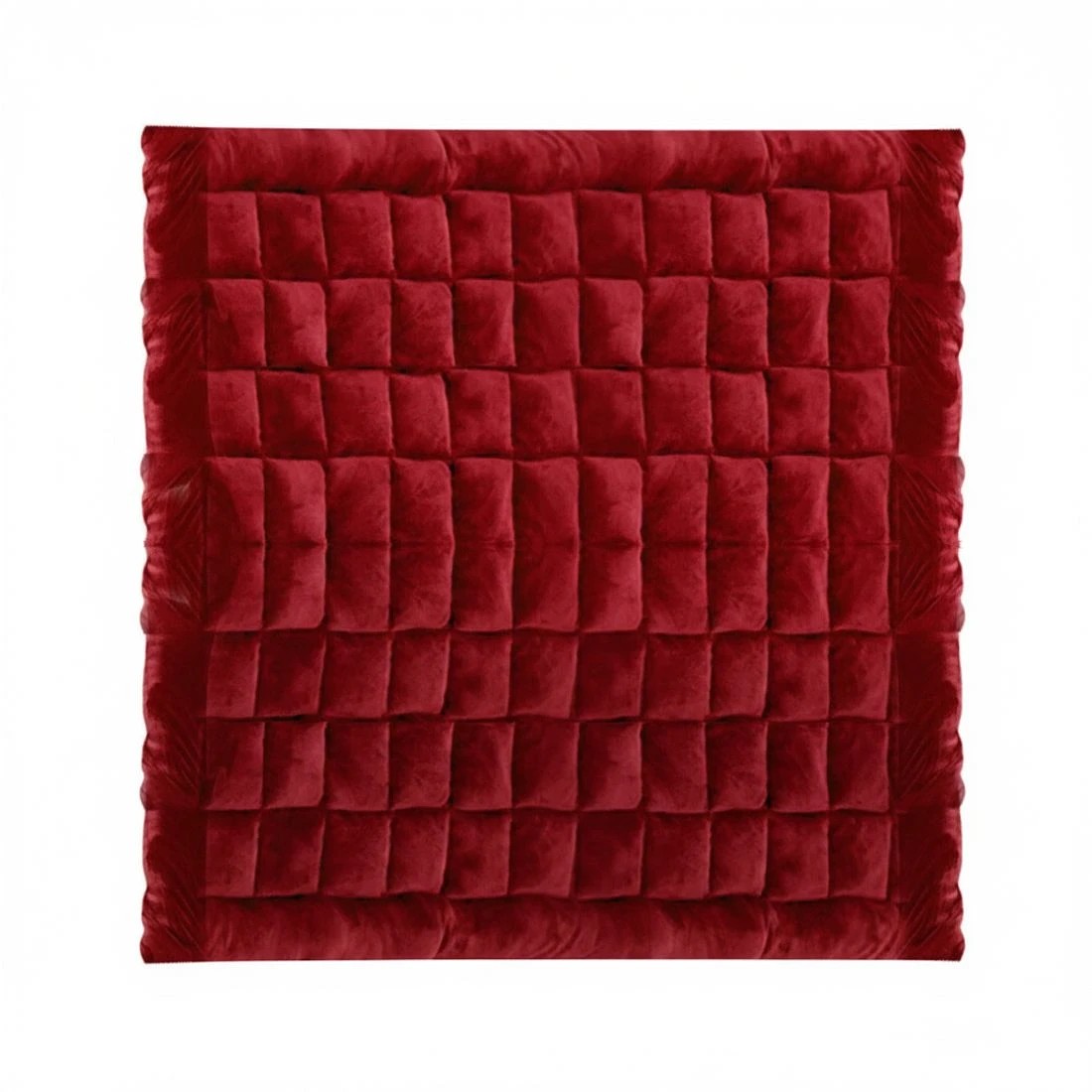 6 Giselle Bedding Faux Mink Quilt Burgundy Queen - Queen Bed - Burgundy, 6 of 6