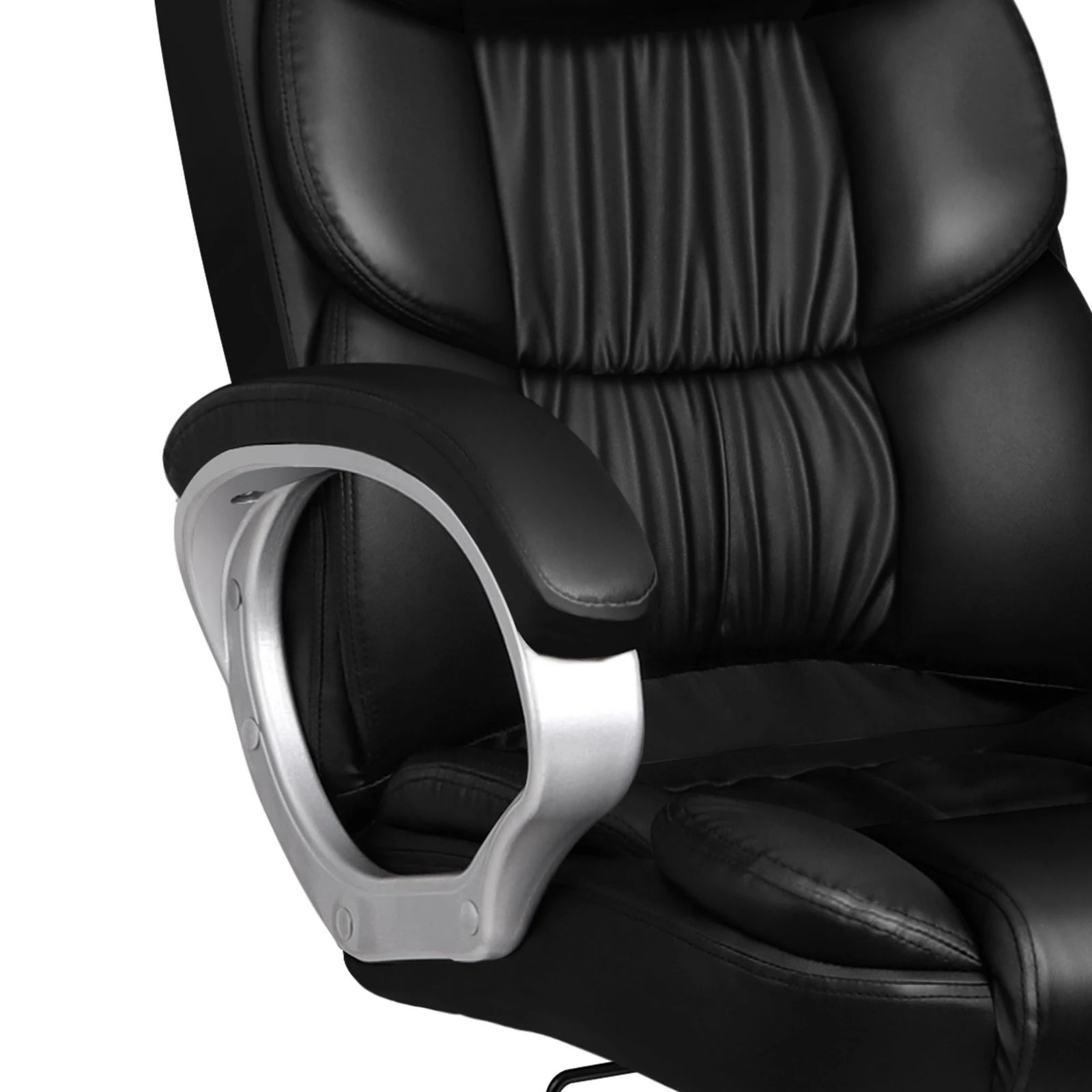 6 Alfordson Office Chair Executive Computer Gaming Racer PU Leather Work Seat - Black, 6 of 10