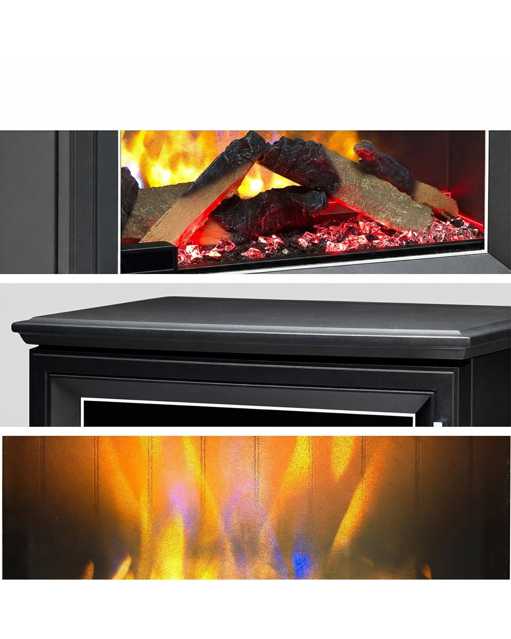 7 Dimplex Laverton Electric Fire Stove in 2kW - Black, 7 of 8
