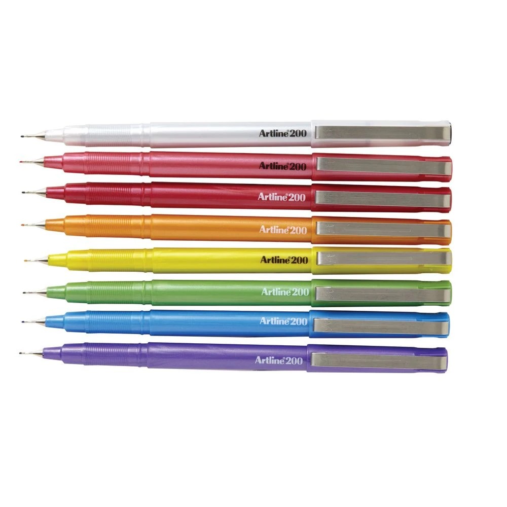 3 Artline 200 Fineliner Pens Assorted Brights 8 Pack, 3 of 4