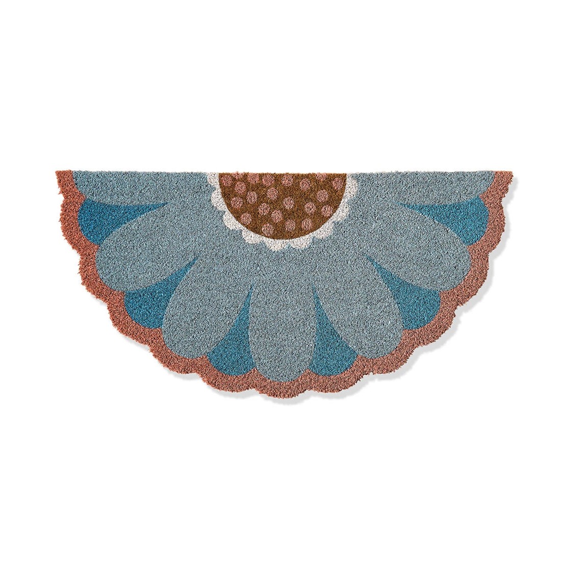 5 Floral Semicircle Door Mat - 81cm x 40.5cm, 5 of 5
