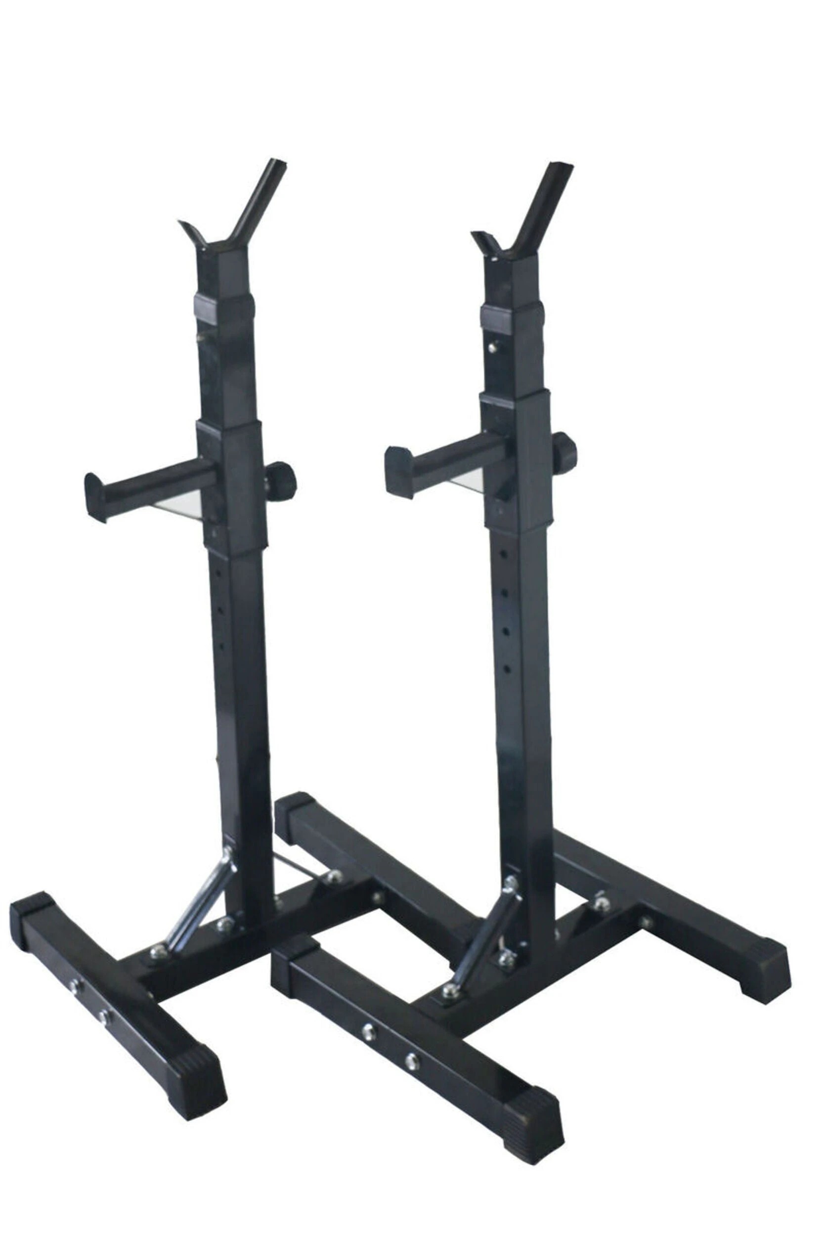 7 Fitness Master 2 Pack Squat Rack Stand Bench Press Weight Lifting Barbell Gym, 7 of 9