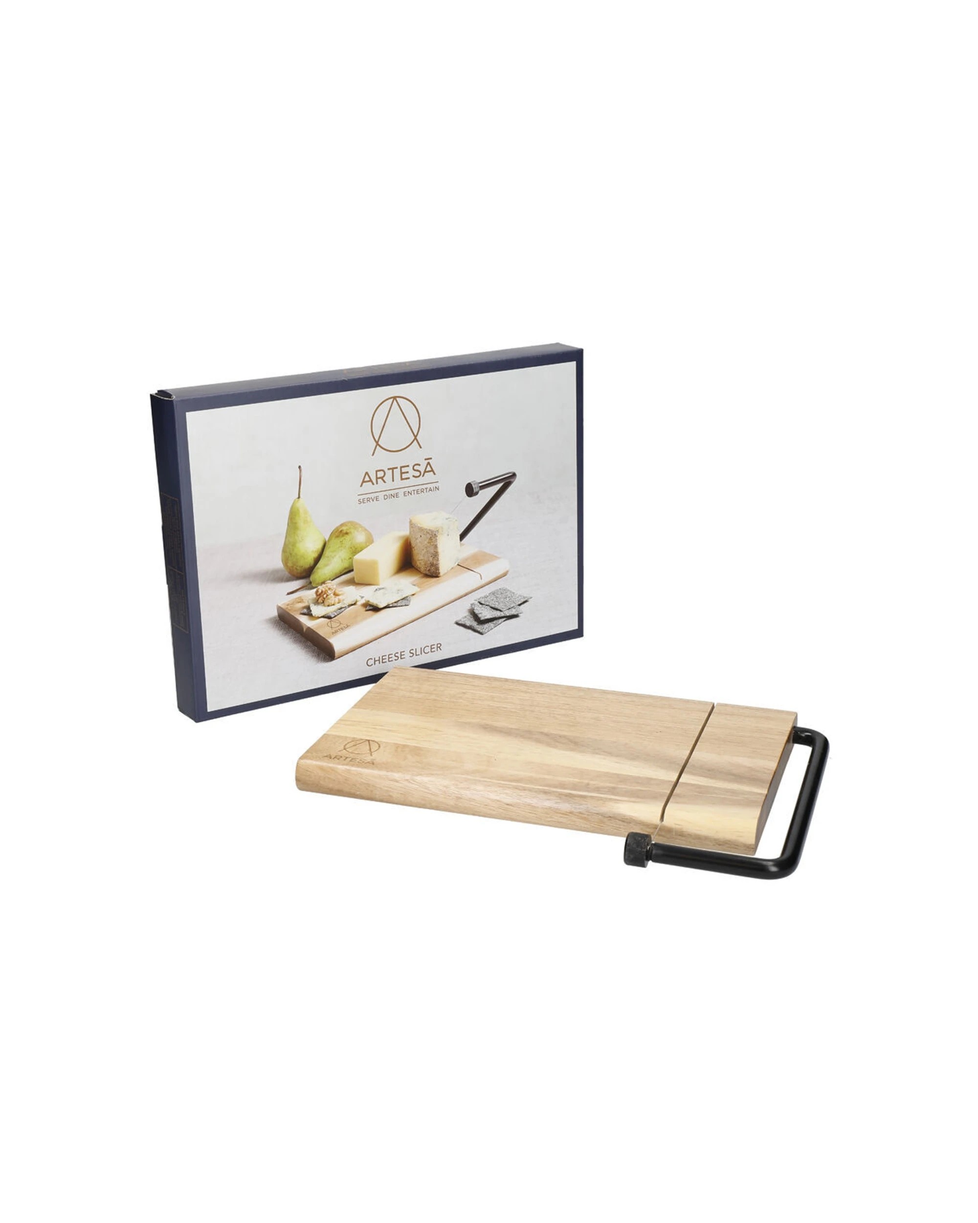 5 Artesa 2PK Traditional Wire Cheese Slicer With Wooden Board For Entertaining - Natural, 5 of 5