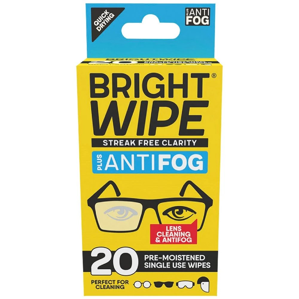 1 Brightwipe Anti-Fog Lens Cleaning Wipes 20 Pack, 1 of 4