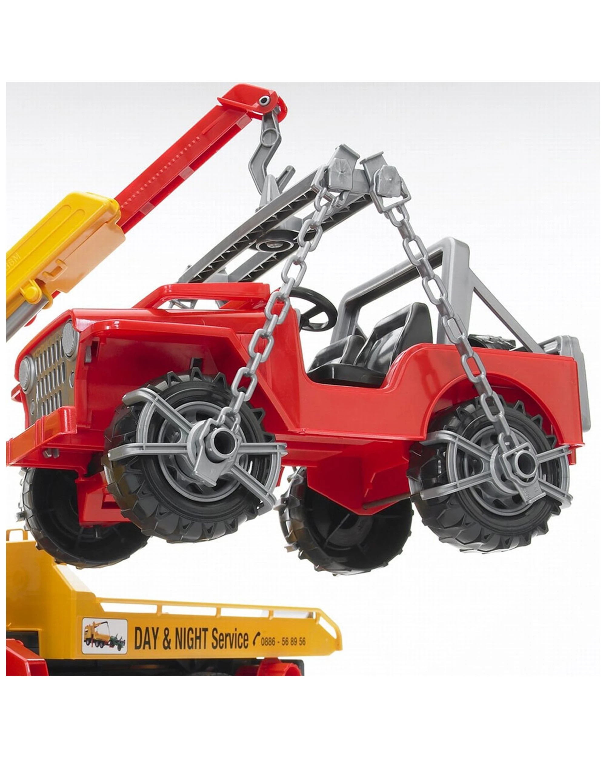 2 Bruder 1 16 Man Tga Breakdown Tow Truck With Cross Country Vehicle Kids 4 Years - Multi, 2 of 7