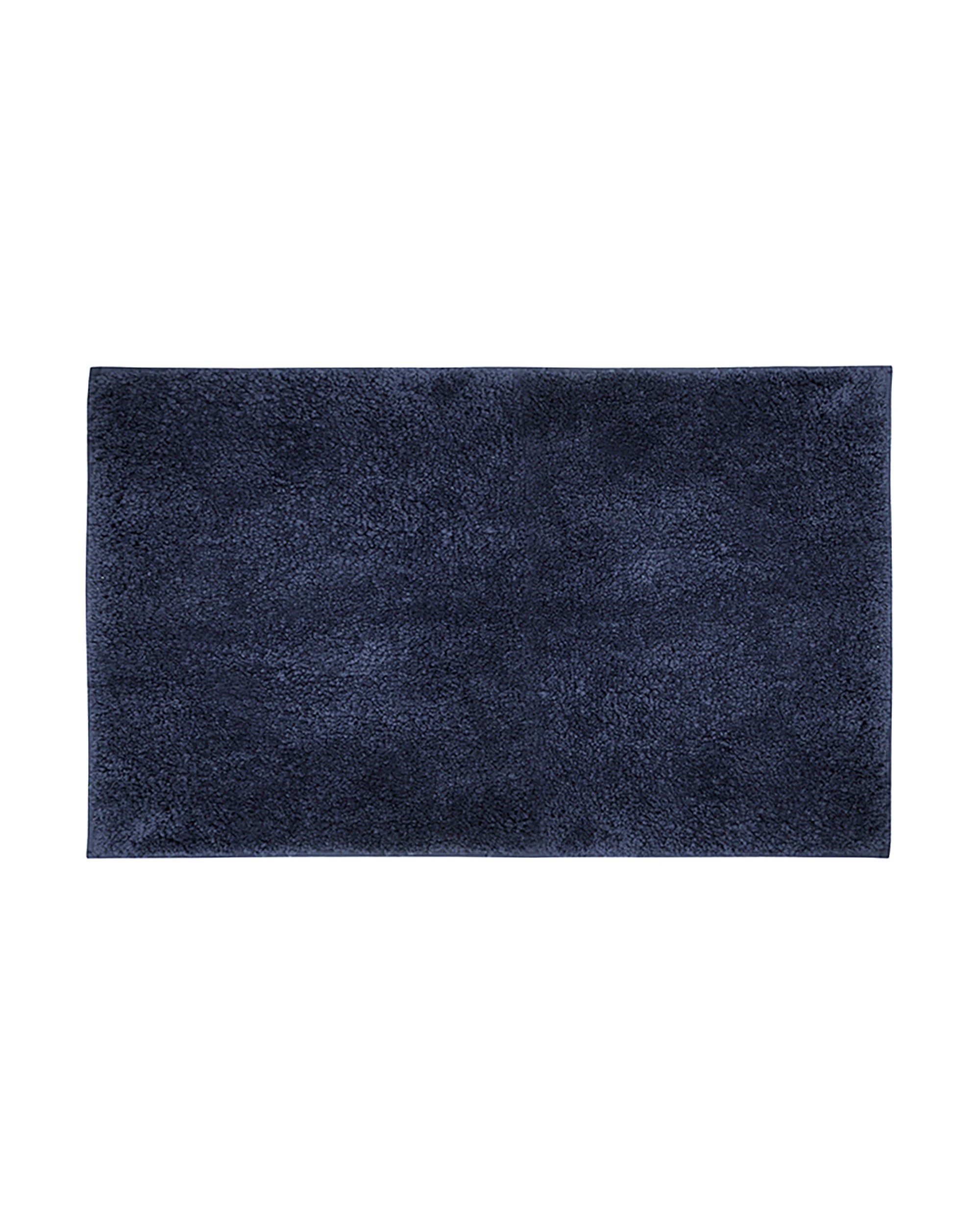 1 Bambury Microplush Large Bath Mat 50 x 80cm Navy Raised Pile Soft Cushioning Non Slip - Blue, 1 of 1