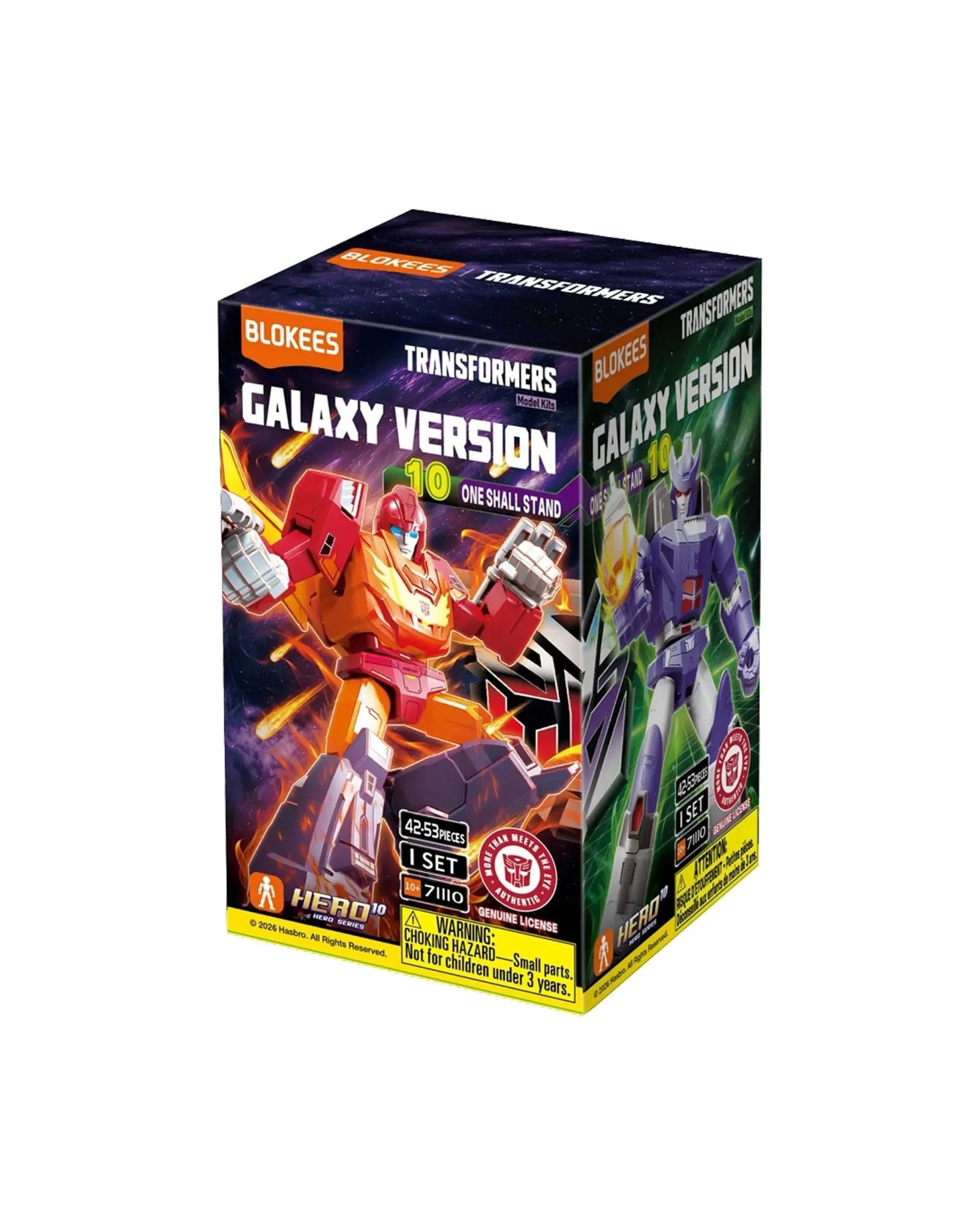 1 Blokees Transformers Galaxy Version 10 One Shall Stand Model Kit Blind Box, 1 of 10