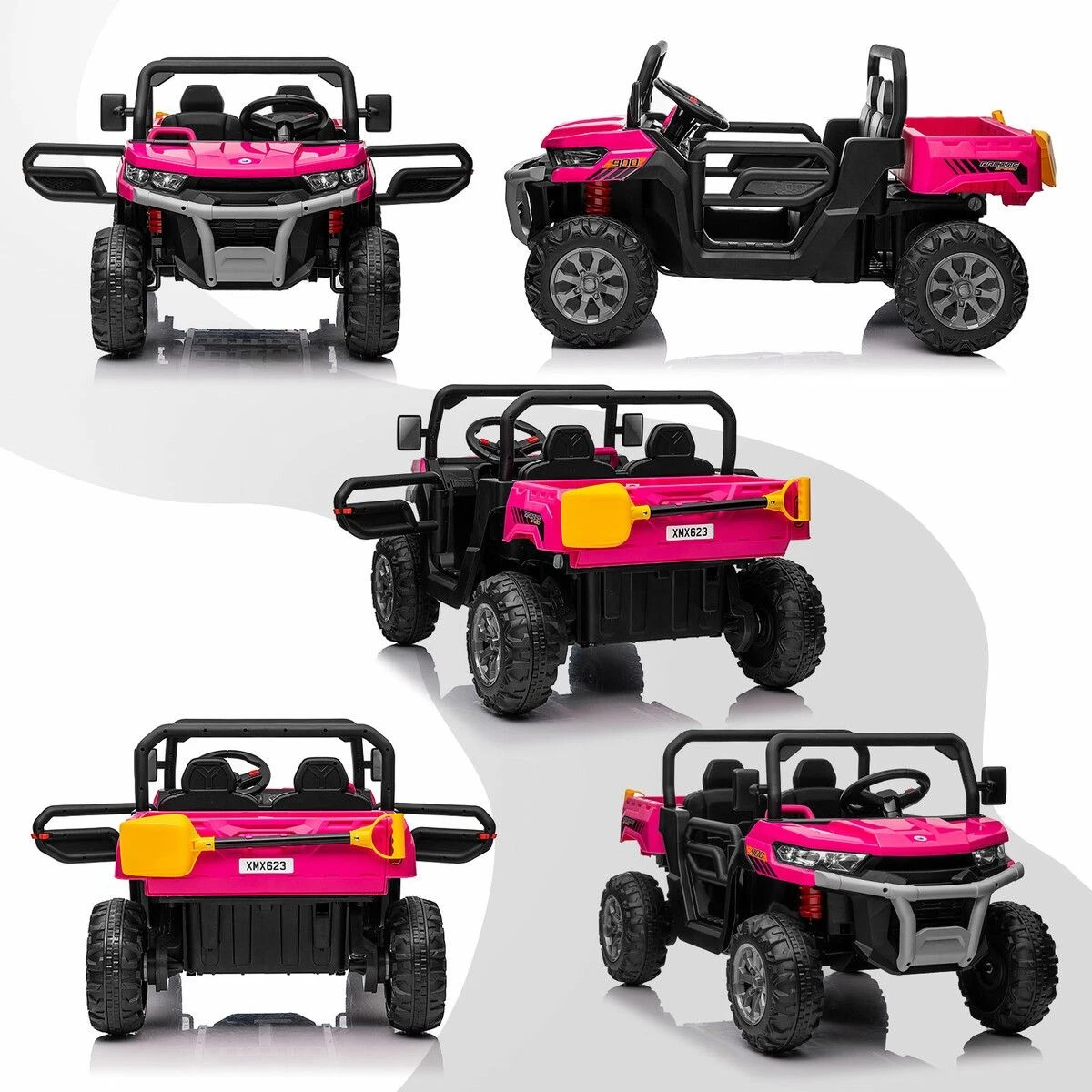 2 Fellow Kids Ride On Car 12V Battery Electric Vehicle Toy Off Road UTV Pickup Dump, 2 of 5