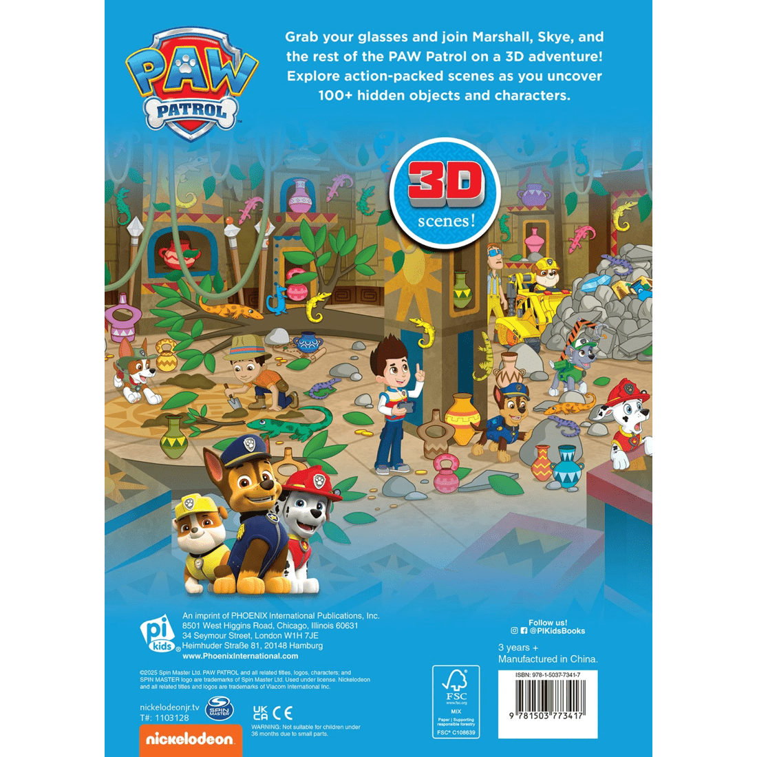 3 Nickelodeon PAW Patrol: 3D Look and Find by Jason Fruchter - Book, 3 of 5
