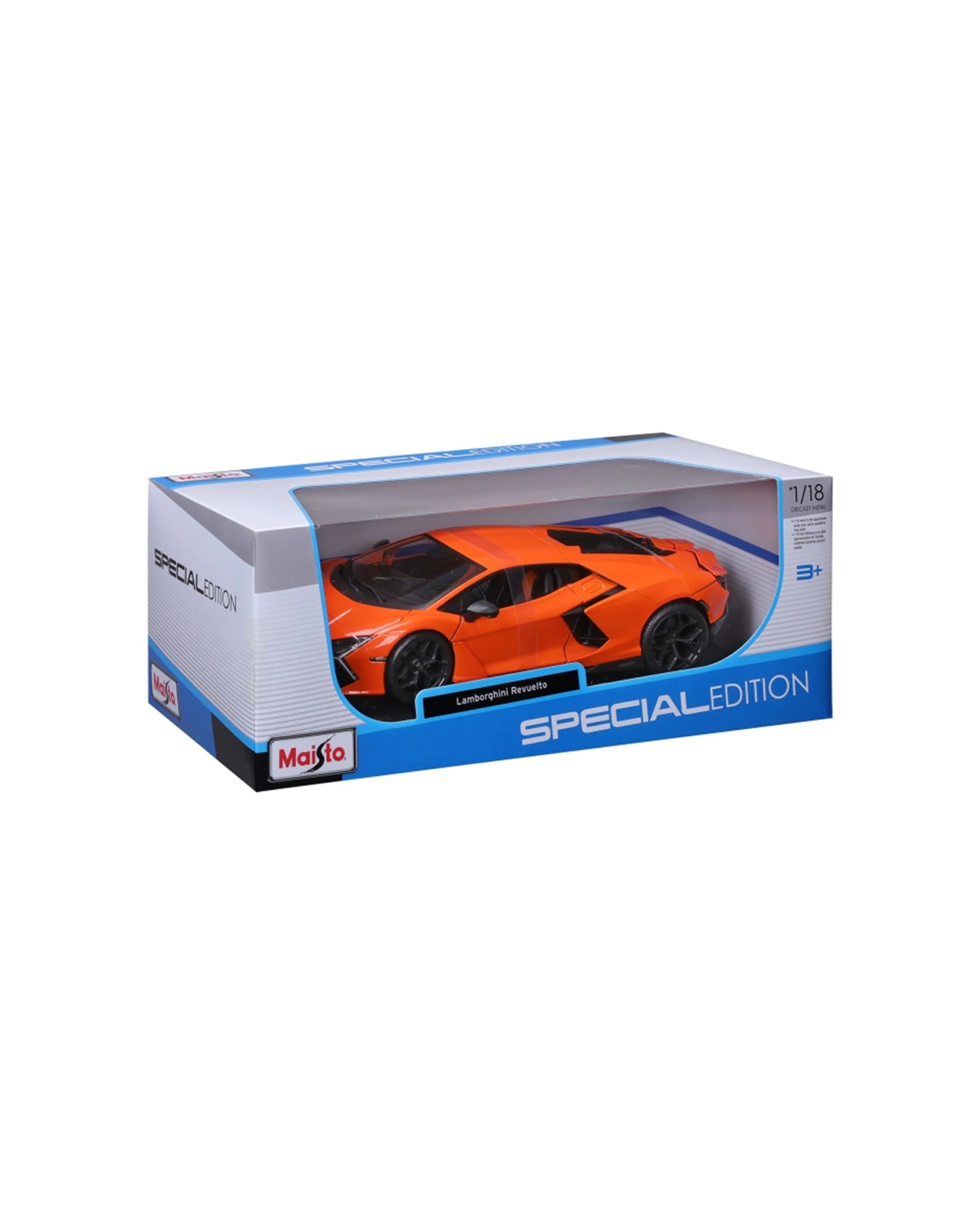 6 Maisto 2023 Lamborghini Revuelto HPEV Hybrid Model Car Replica Toy - Orange, 6 of 7