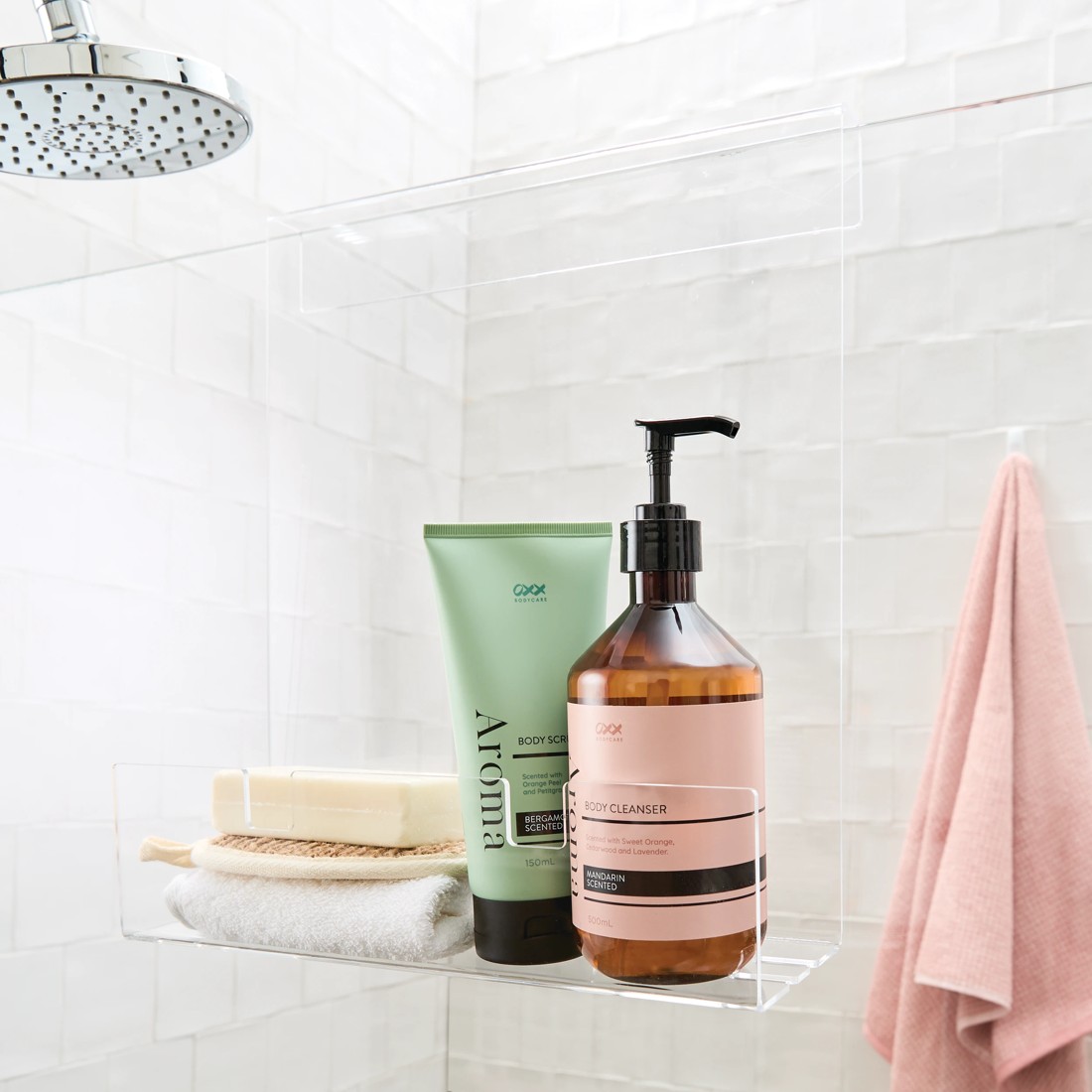 1 Clear Over Door Shower Caddy, 1 of 6