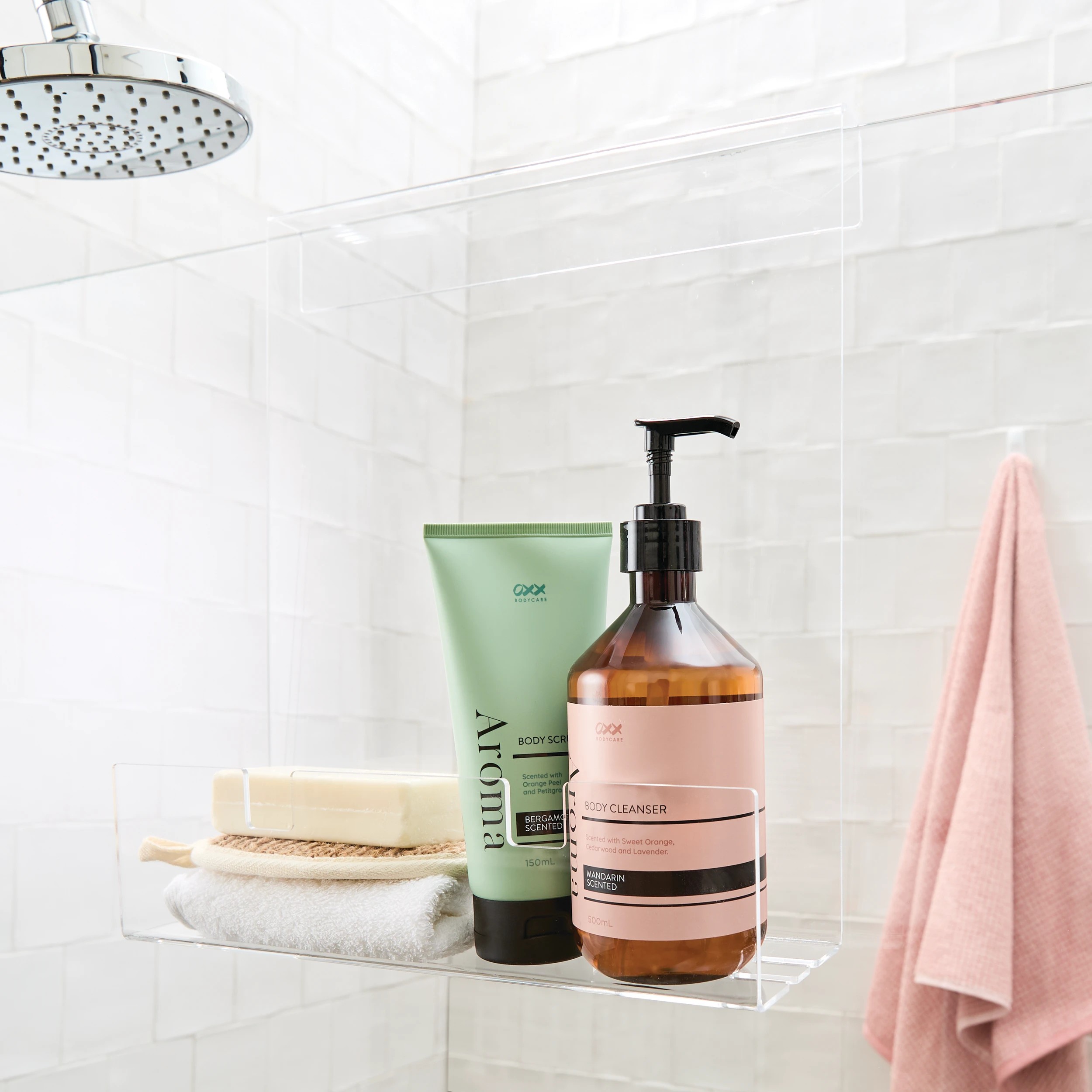 1 Clear Over Door Shower Caddy, 1 of 6