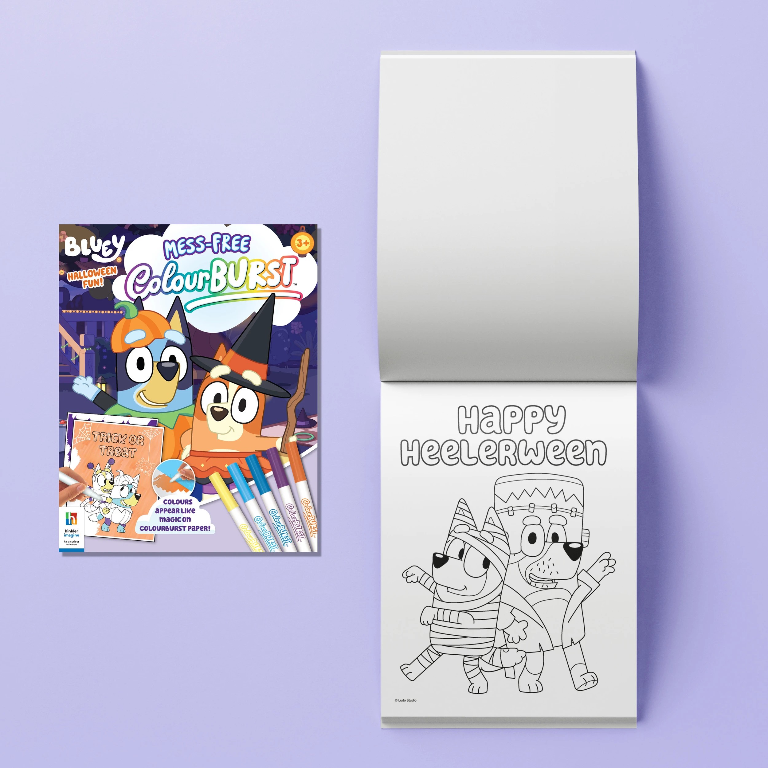 4 INKredibles Bluey Mess-Free ColourBurst Activity Kit - Book, 4 of 6
