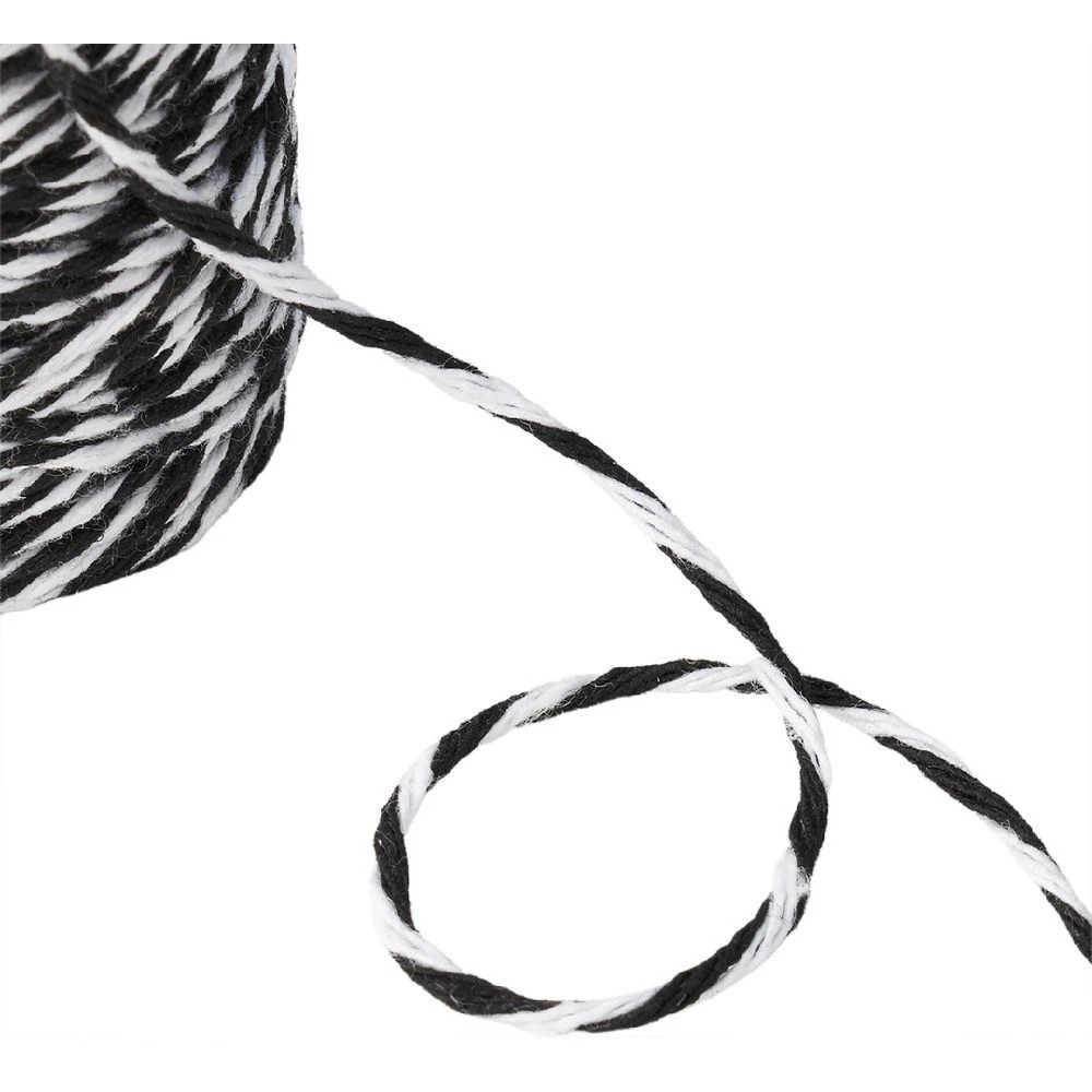 3 Born Twine 50m Black and White, 3 of 3