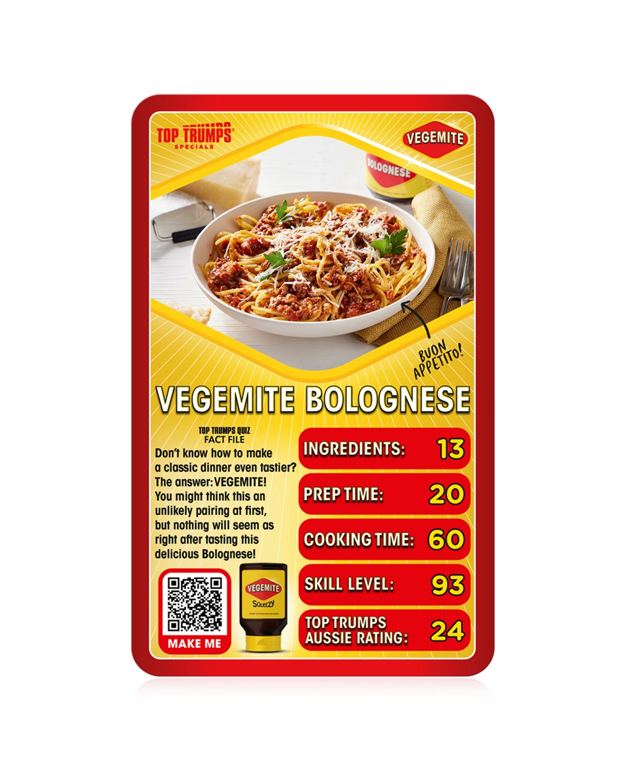 5 Top Trumps Specials Vegemite Tabletop Themed Card Game - Red, 5 of 5