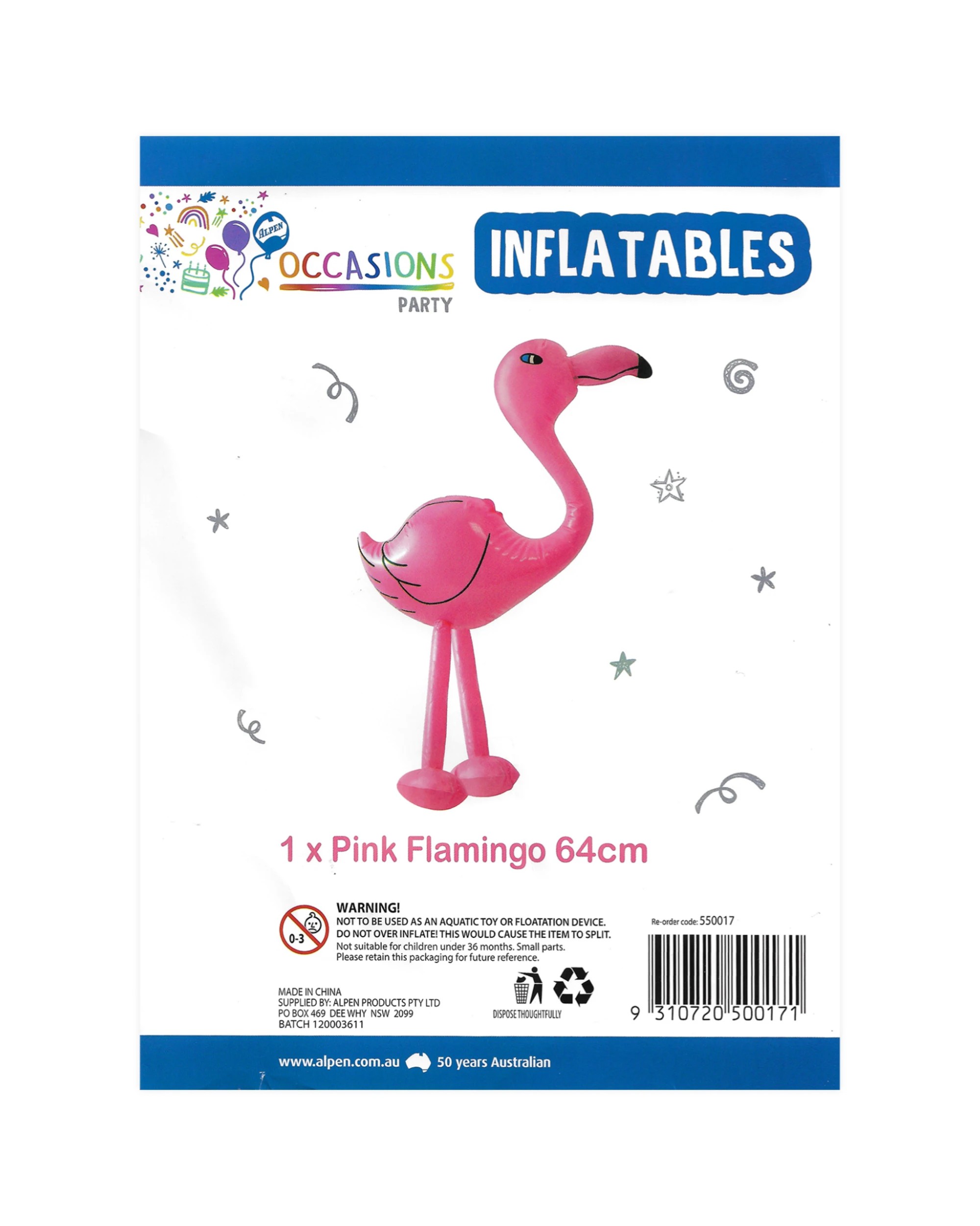 2 Occasions Party Pink Inflatable FlamingoPink - Pink, 2 of 2