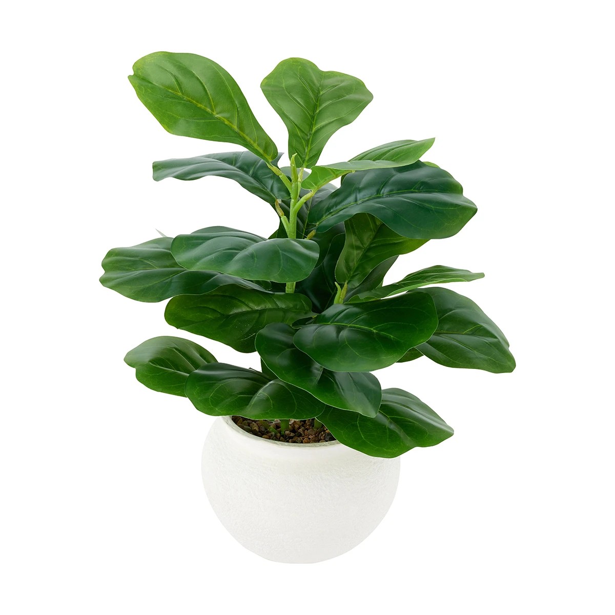 2 Artificial Fiddle Fig Plant in Pot, 2 of 5