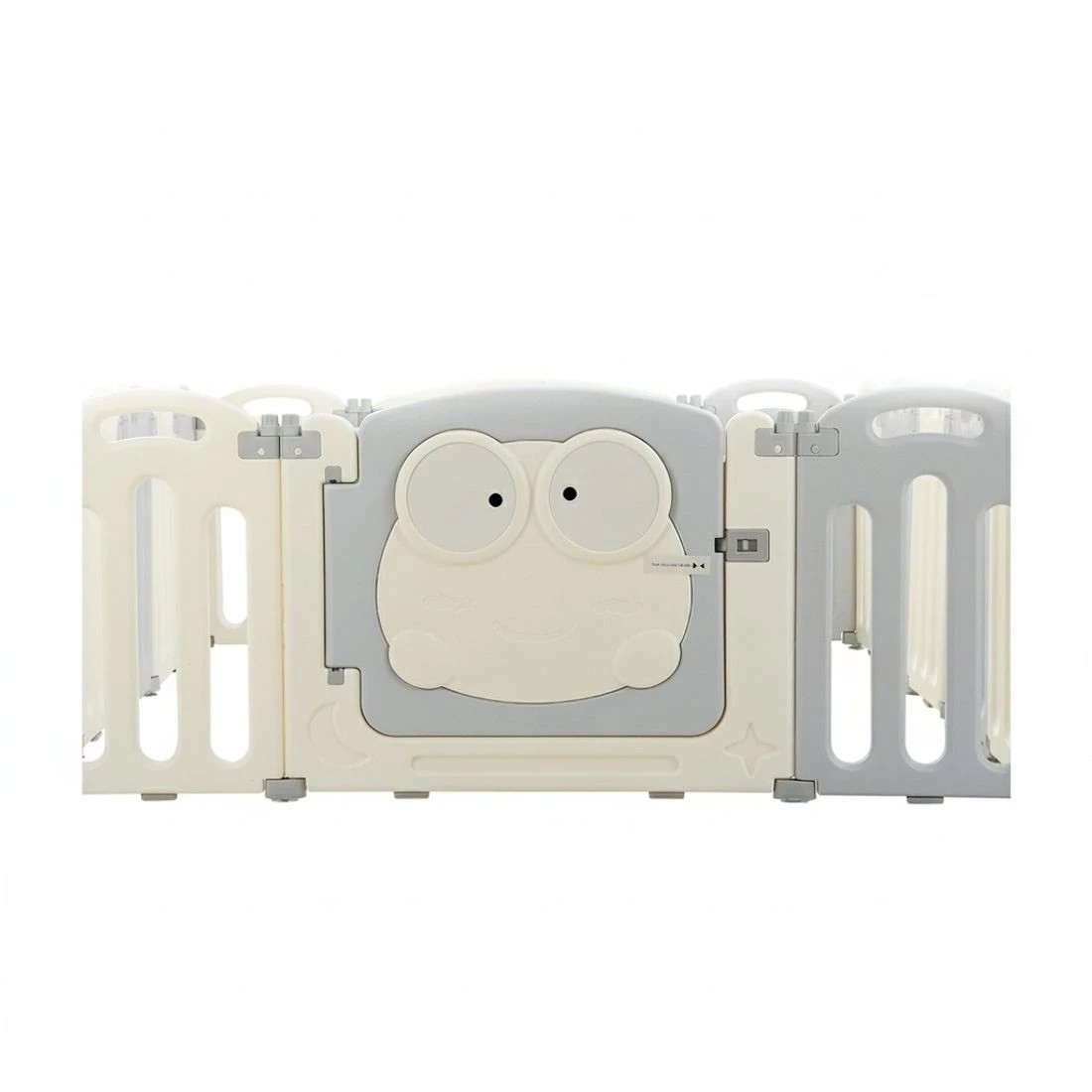 6 Keezi Baby Playpen 20 Panels Foldable Toddler Fence Safety Play Activity Centre - Grey, 6 of 6