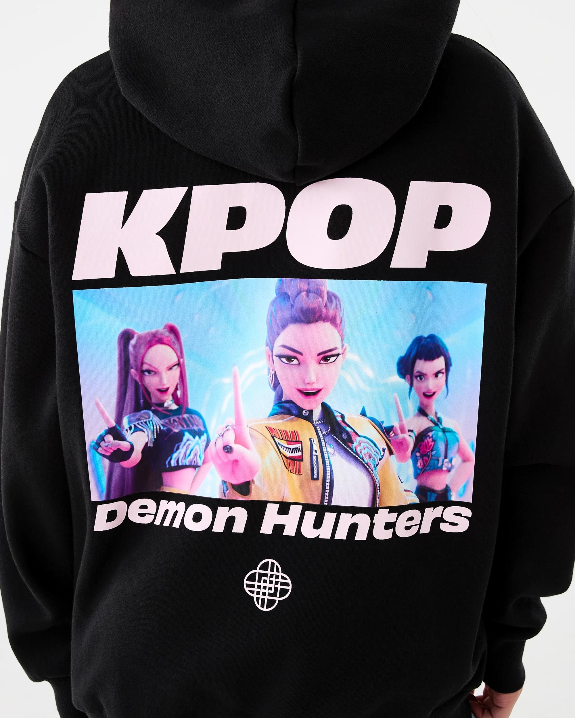 7 KPop Demon Hunters License Oversized Hoodie Black Dh, 7 of 9