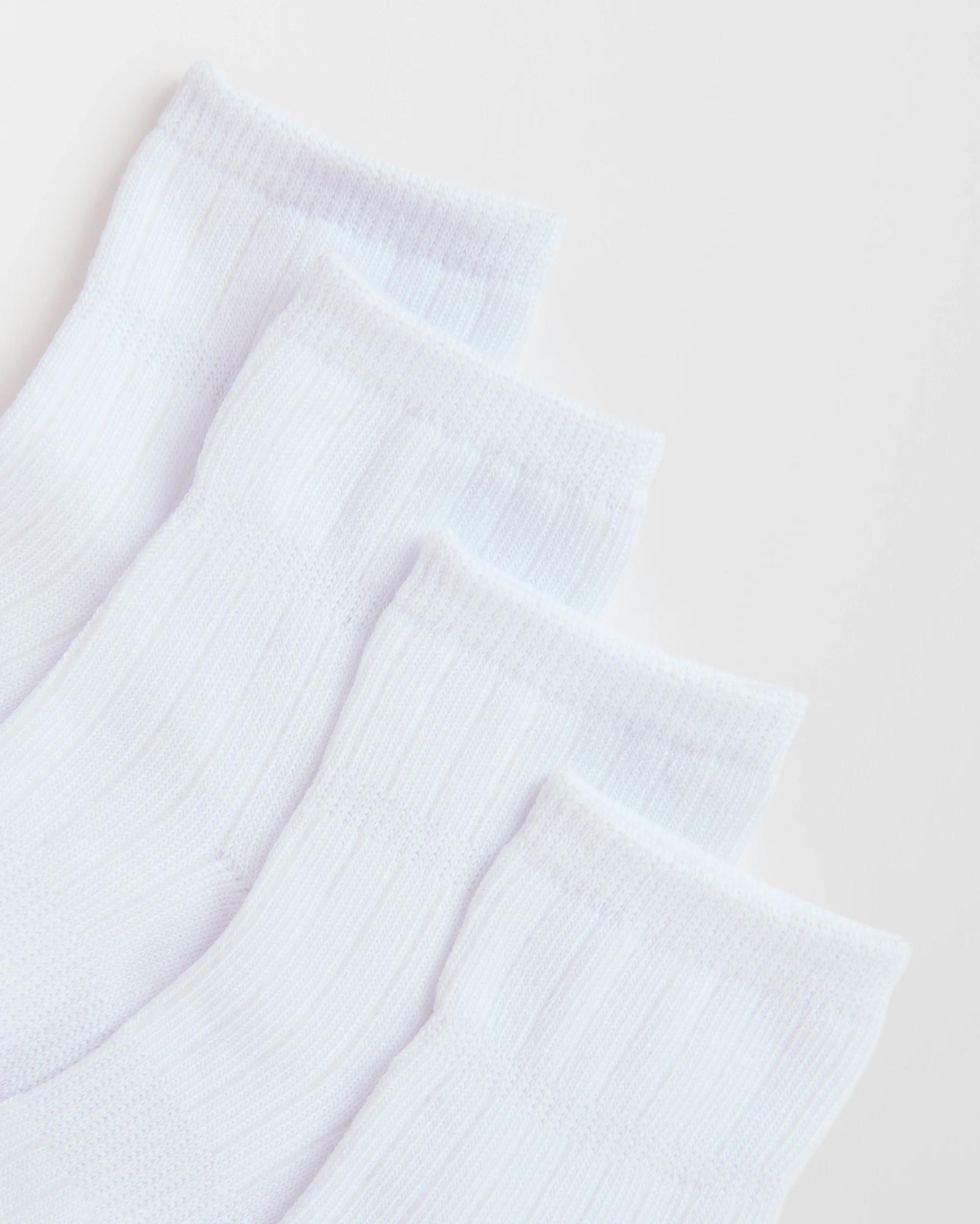 2 Target Baby Baby Australian Cotton Blend 4 Pack Rib Crew Socks WHITE, 2 of 3