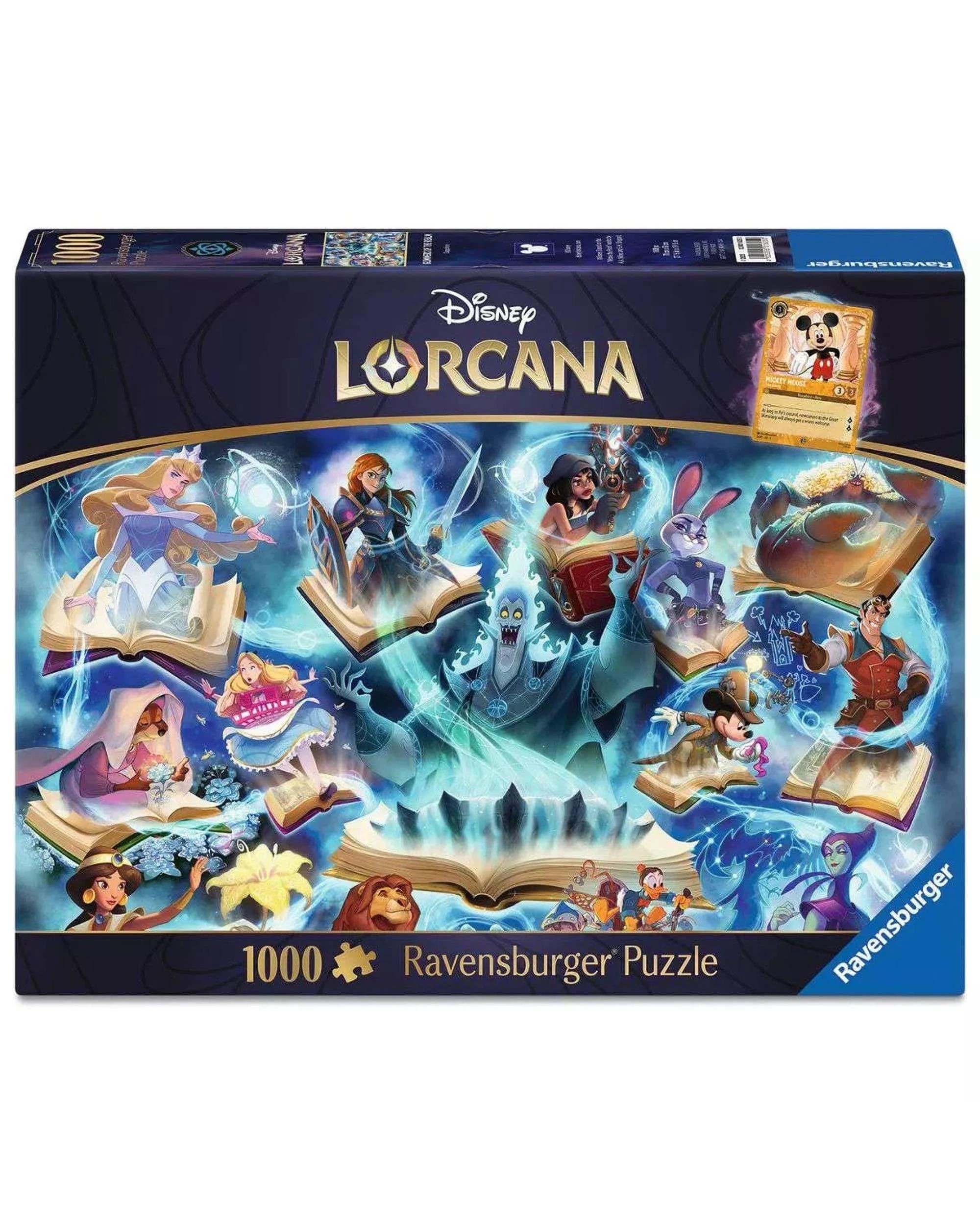 1 Ravensburger Disney Lorcana Glimmers of the Realm: Sapphire 1000 Piece Jigsaw Puzzle - Blue, 1 of 5