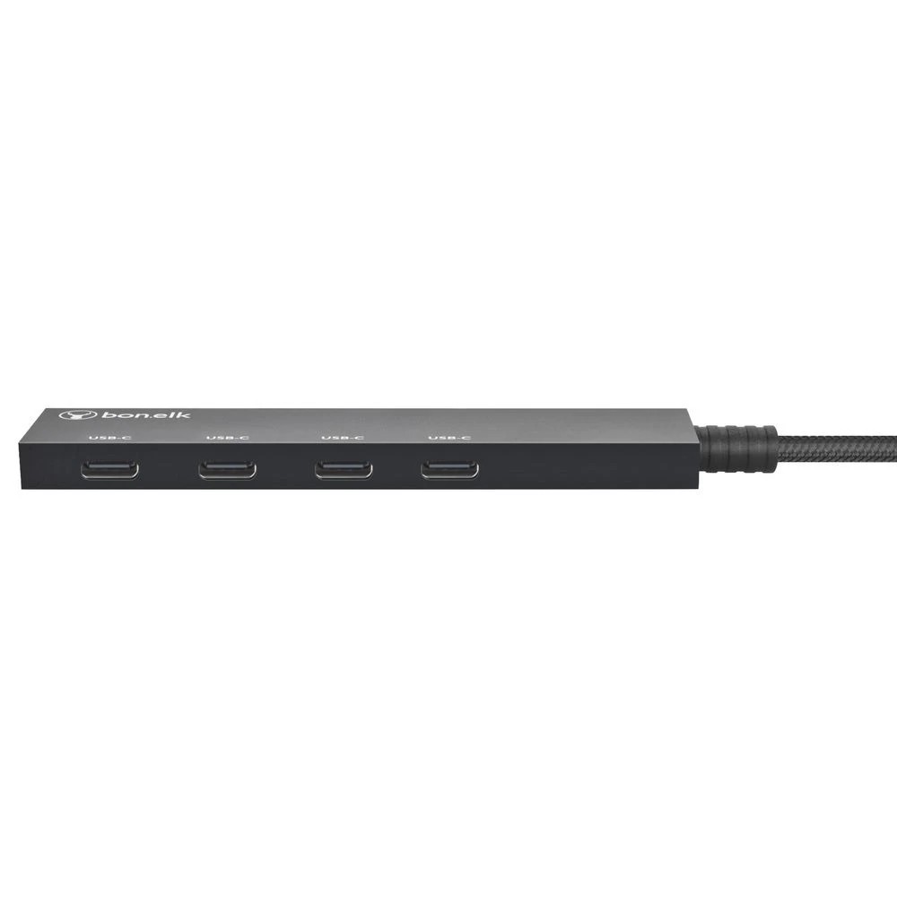 2 Bonelk Long-Life USB-C 4 Port Slim Hub Black, 2 of 5