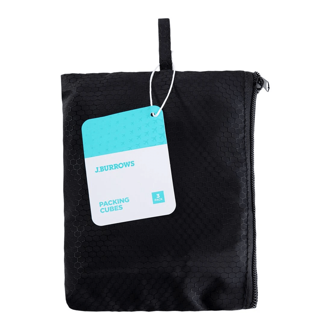 7 J.Burrows Packing Cubes 3 Pack Black, 7 of 7