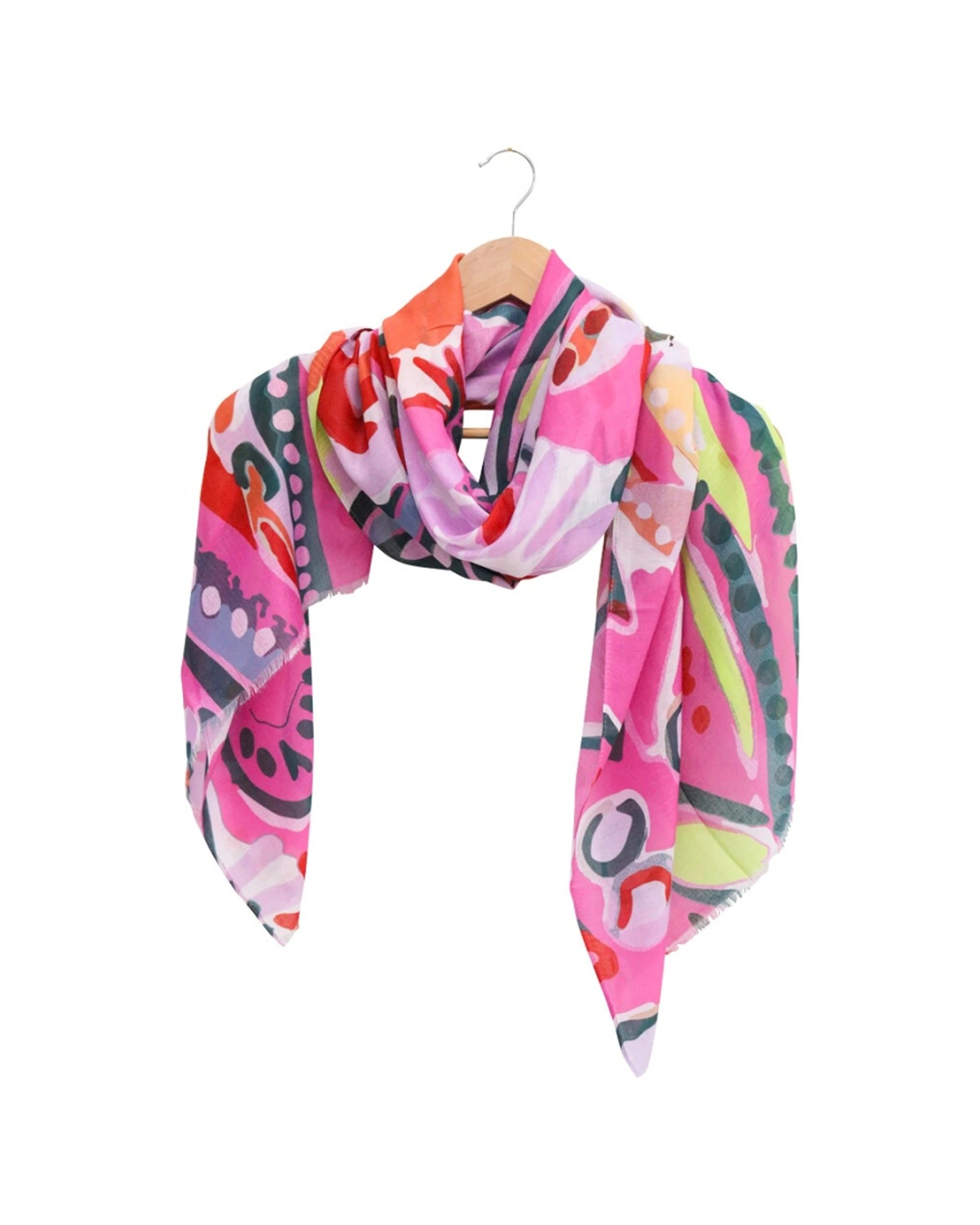 1 LVD Womens Fashion Soft Scarf Lightweight 90x180cm Tropics - Multi, 1 of 1