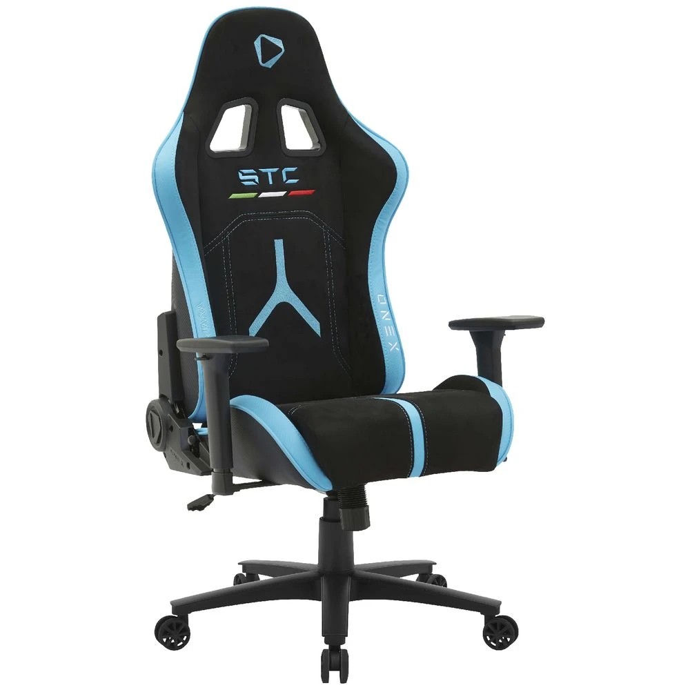 2 ONEX STC Alcantara Gaming Chair Black and Blue Ergonomic Chairs and Desk Chairs, 2 of 10