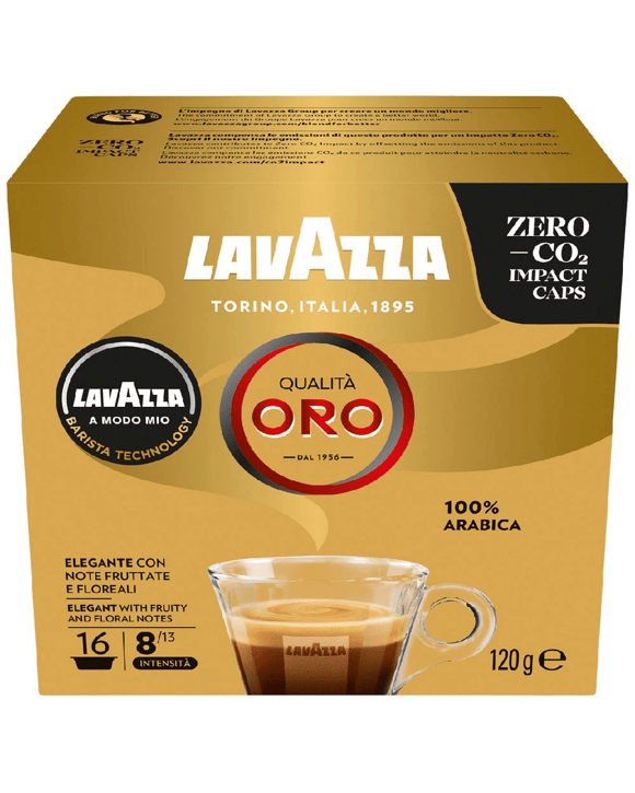 Lavazza A Modo Mio Coffee Capsules Oro 16 Pack