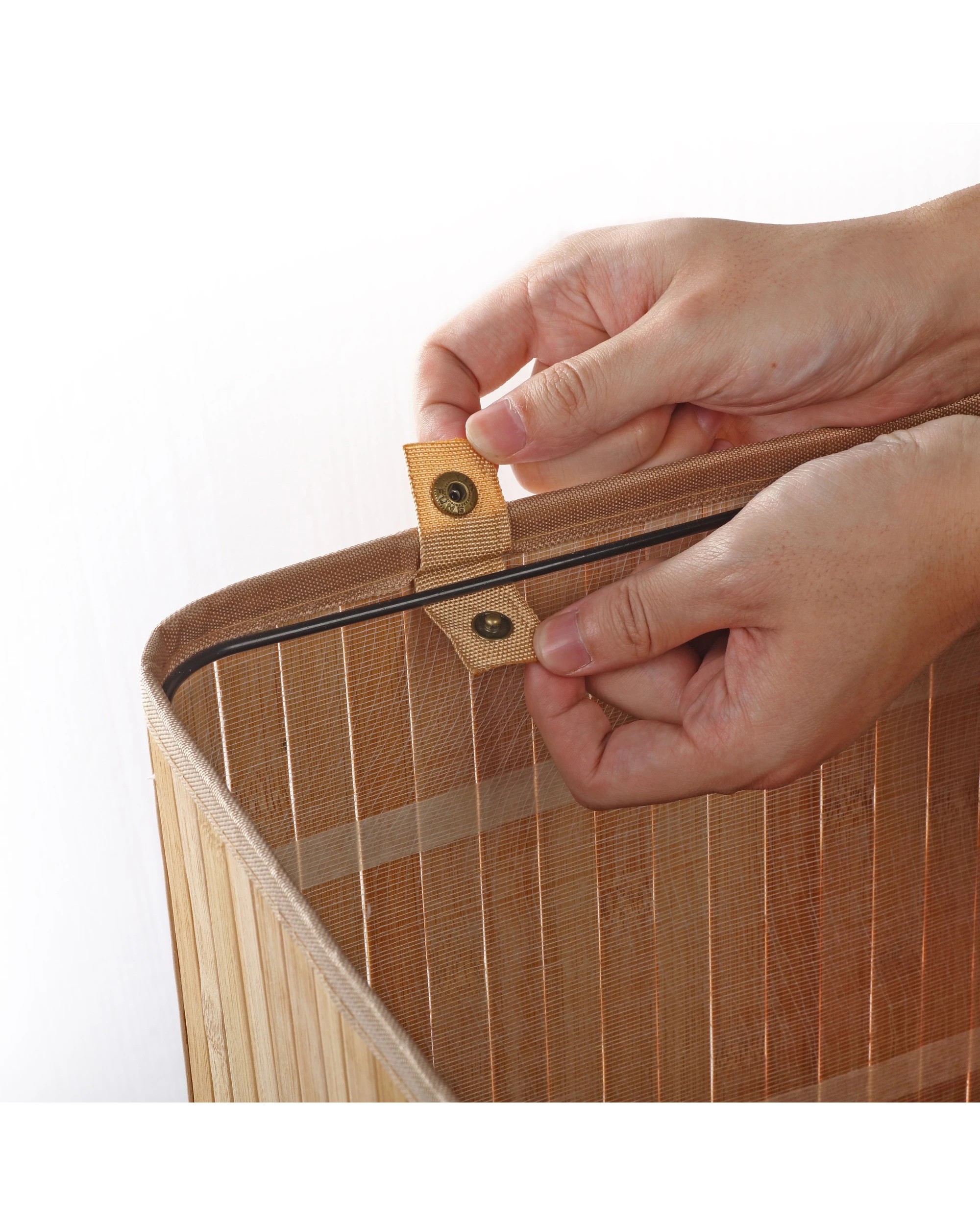 5 Sherwood Home Foldable Bamboo Corner Laundry Hamper - Natural, 5 of 8