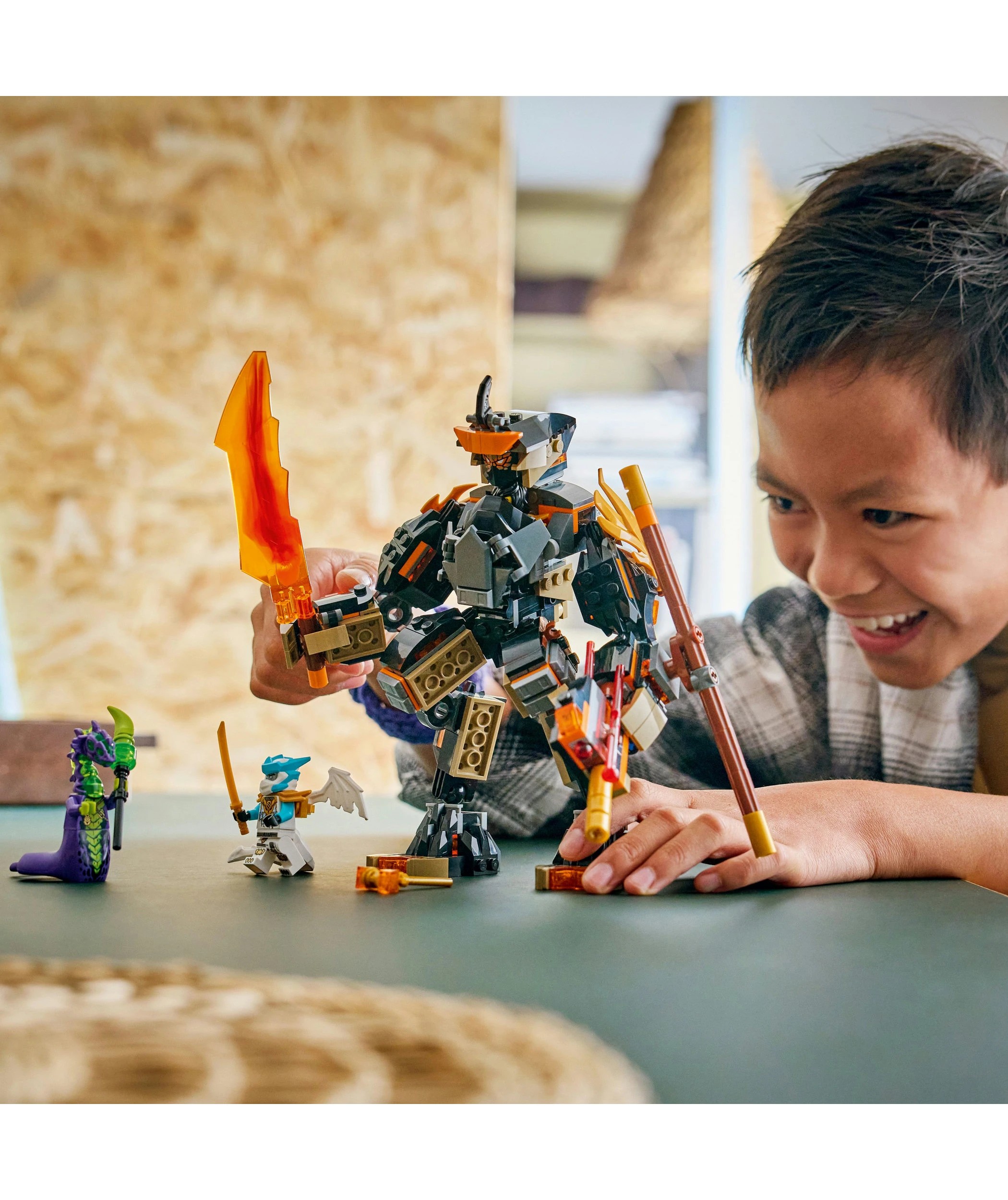 8 LEGO NINJAGO Cole's Mission Mech & Dragon Zane 71854, 8 of 10