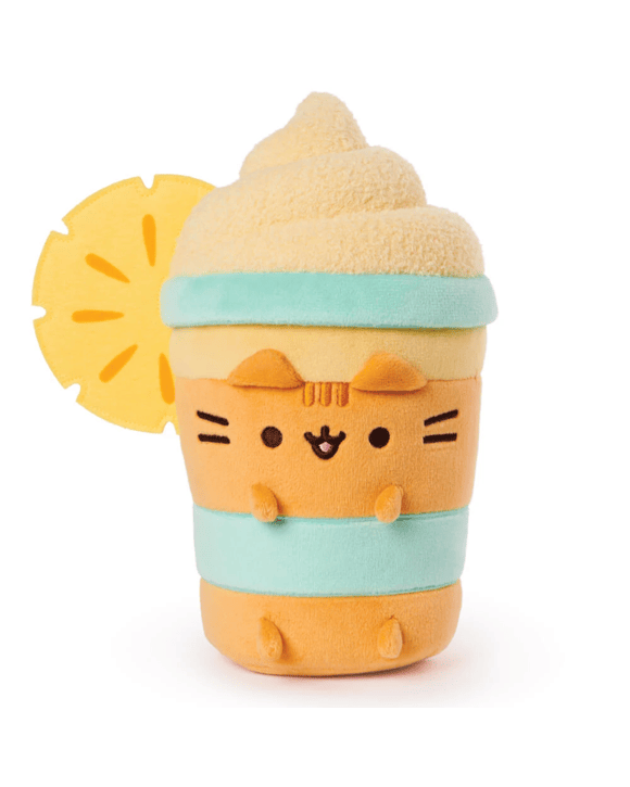 Pusheen - Fruits Pineapple Float, Drink Inspired Plush, Soft Toy, Orange, 24cm Height - Multi