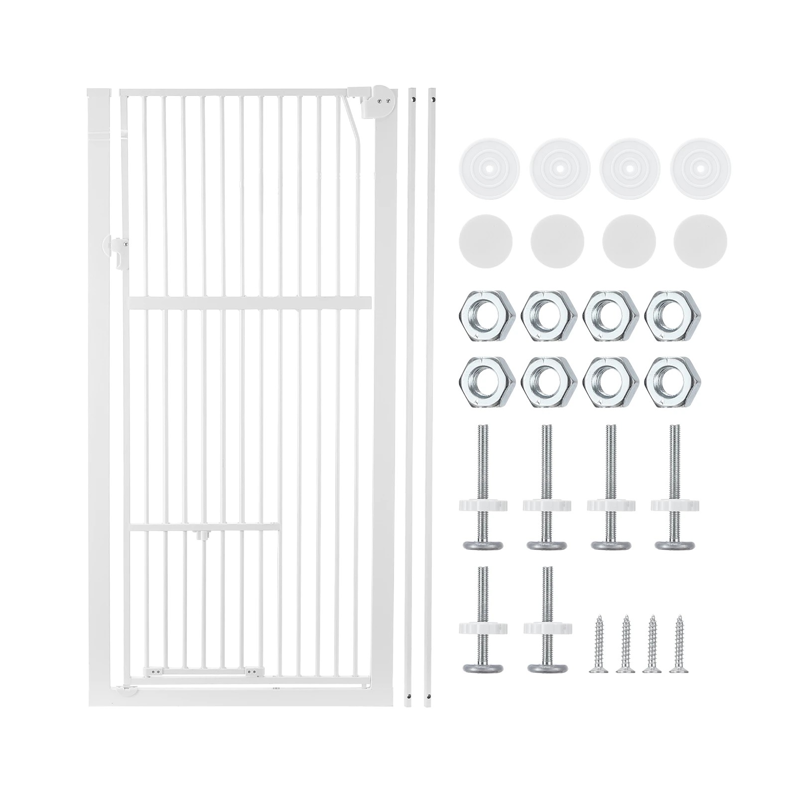 4 Pet Scene Safety Gate Pet Dog Cat Security Extra Tall Retractable, 4 of 4